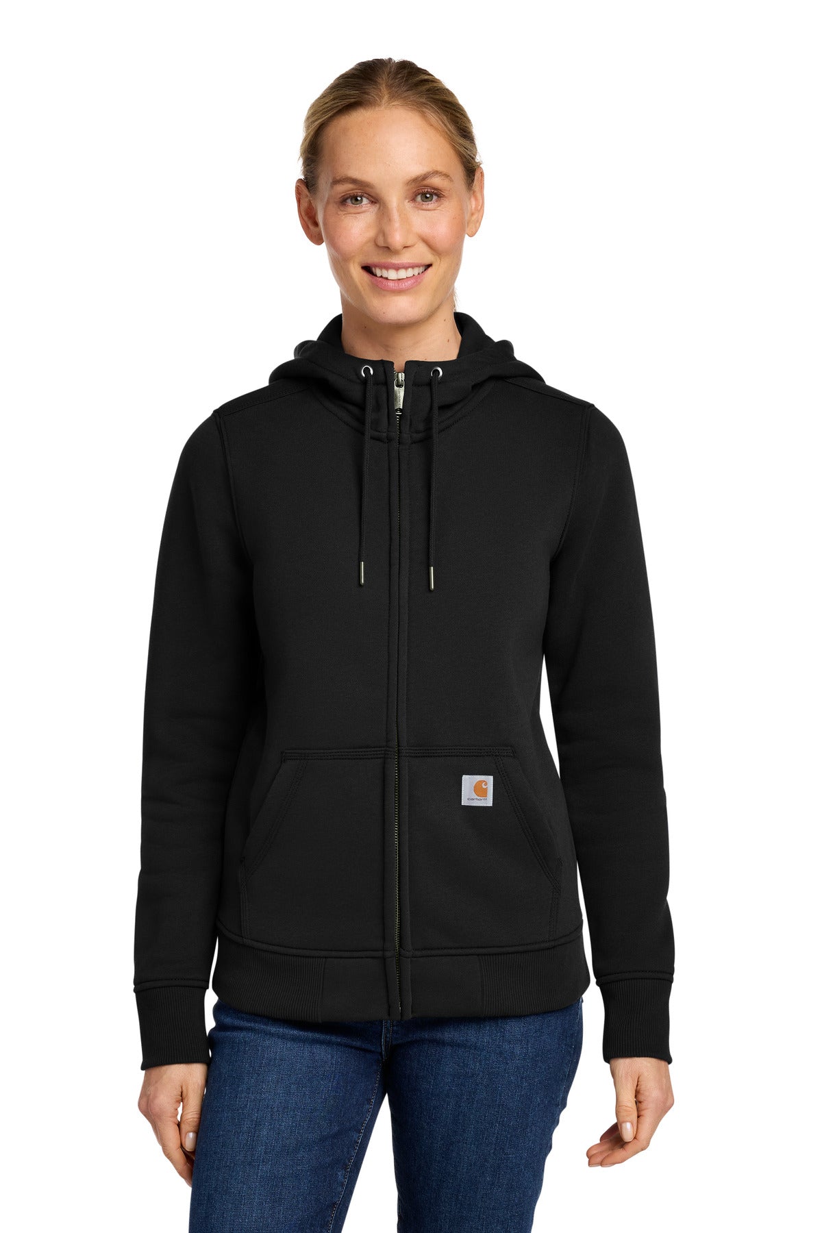 Custom Black Women's Clarksburg Full-Zip Hoodie CT102788, personalized by SanCanDo Swag in Argyle, TX