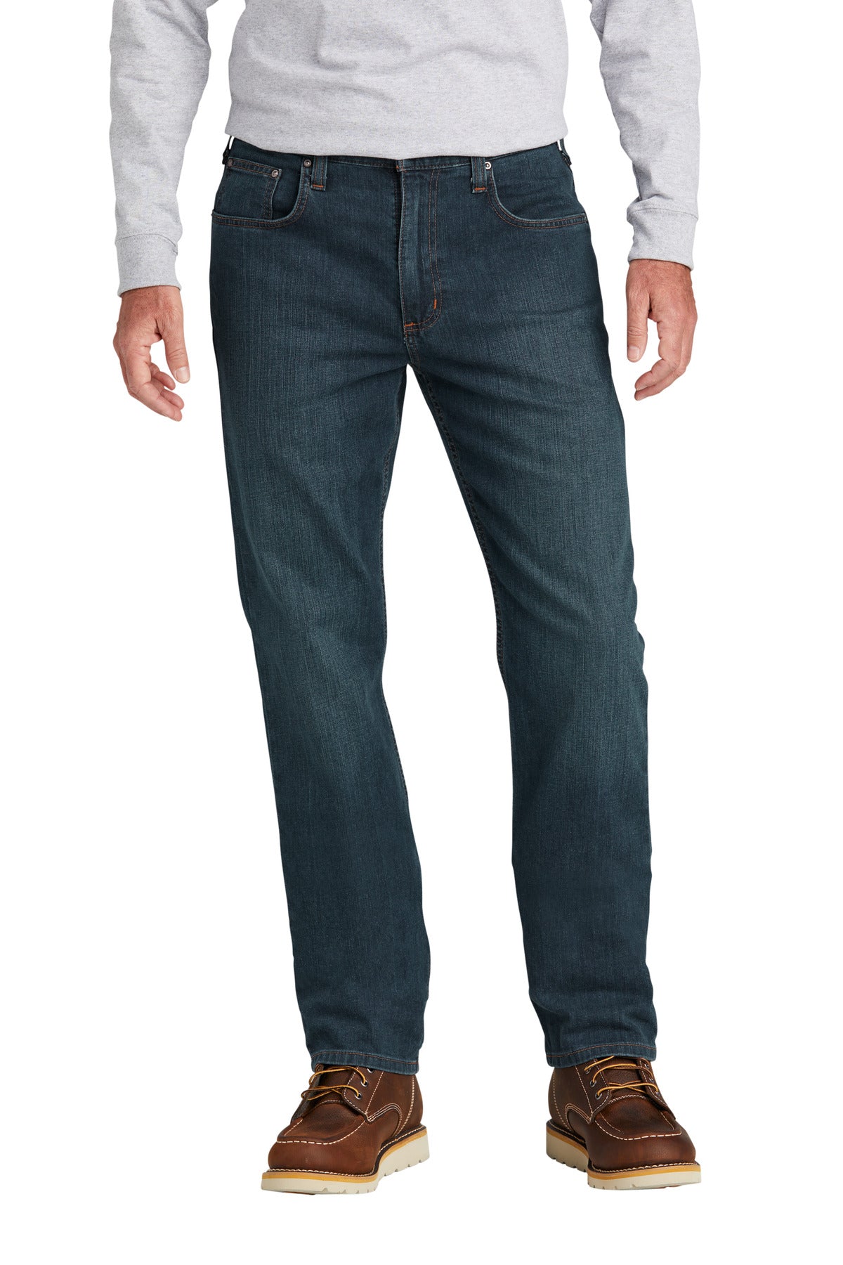 Custom Superior Rugged Flex 5-Pocket Jean CT102804, personalized by SanCanDo Swag in Argyle, TX