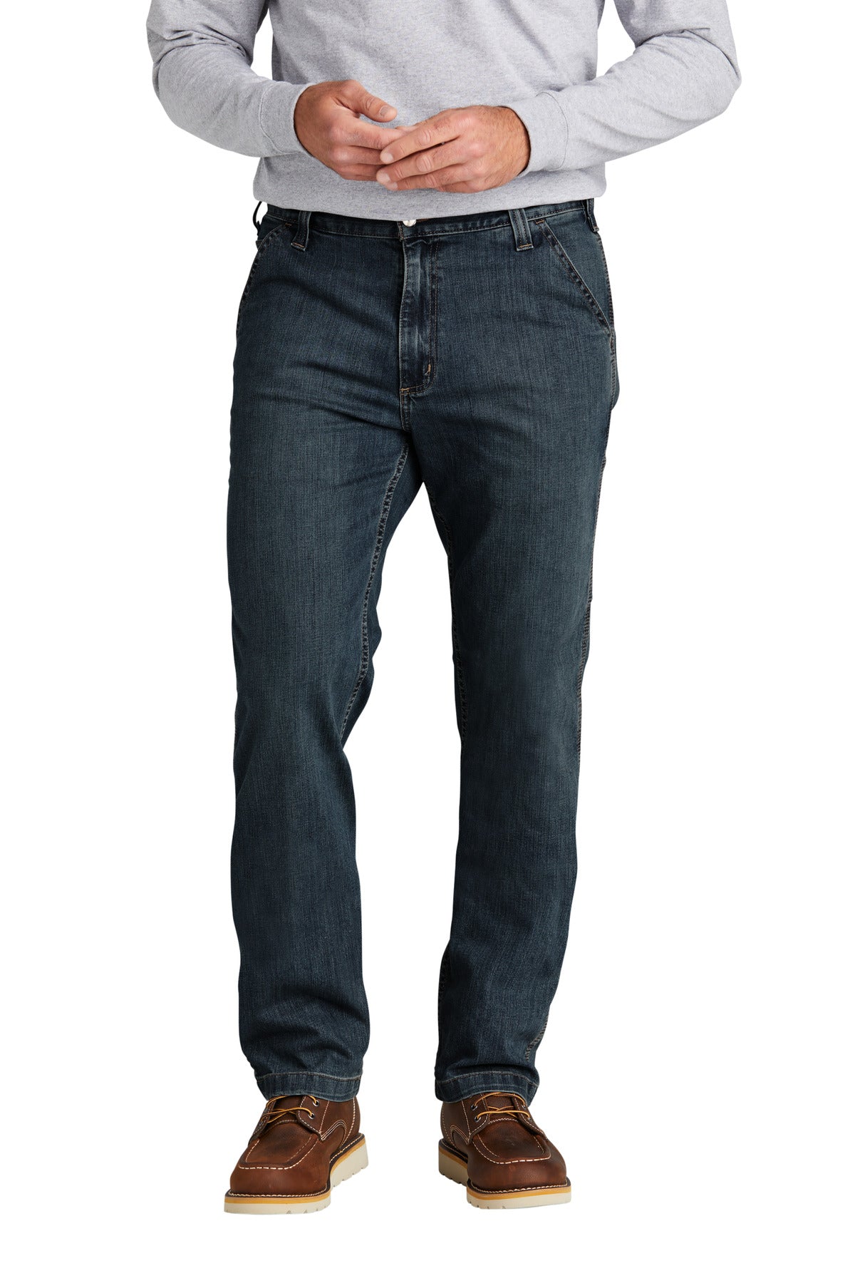 Custom Superior Rugged Flex Utility Jean CT102808, personalized by SanCanDo Swag in Argyle, TX