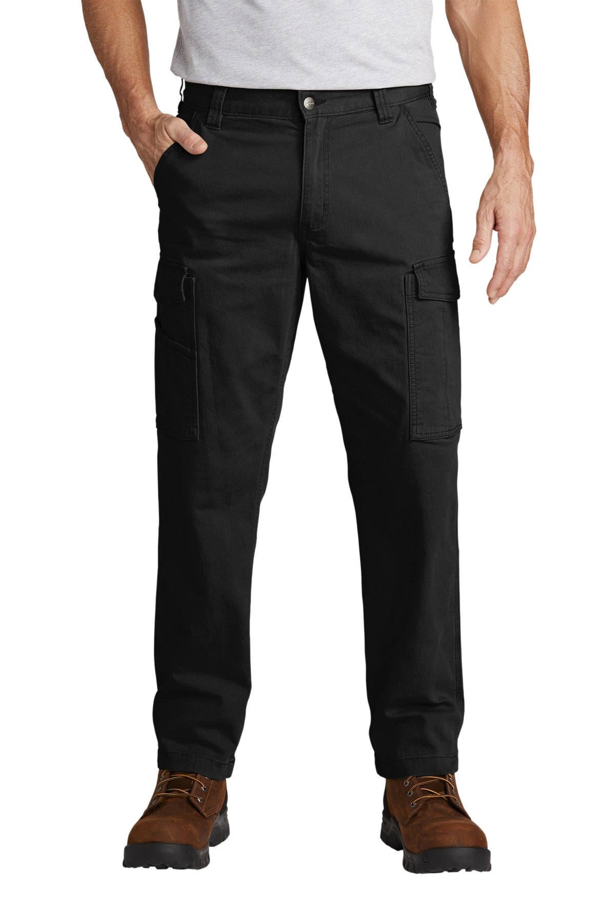 Custom Black Rugged Flex Rigby Cargo Pant CT103574, personalized by SanCanDo Swag in Argyle, TX