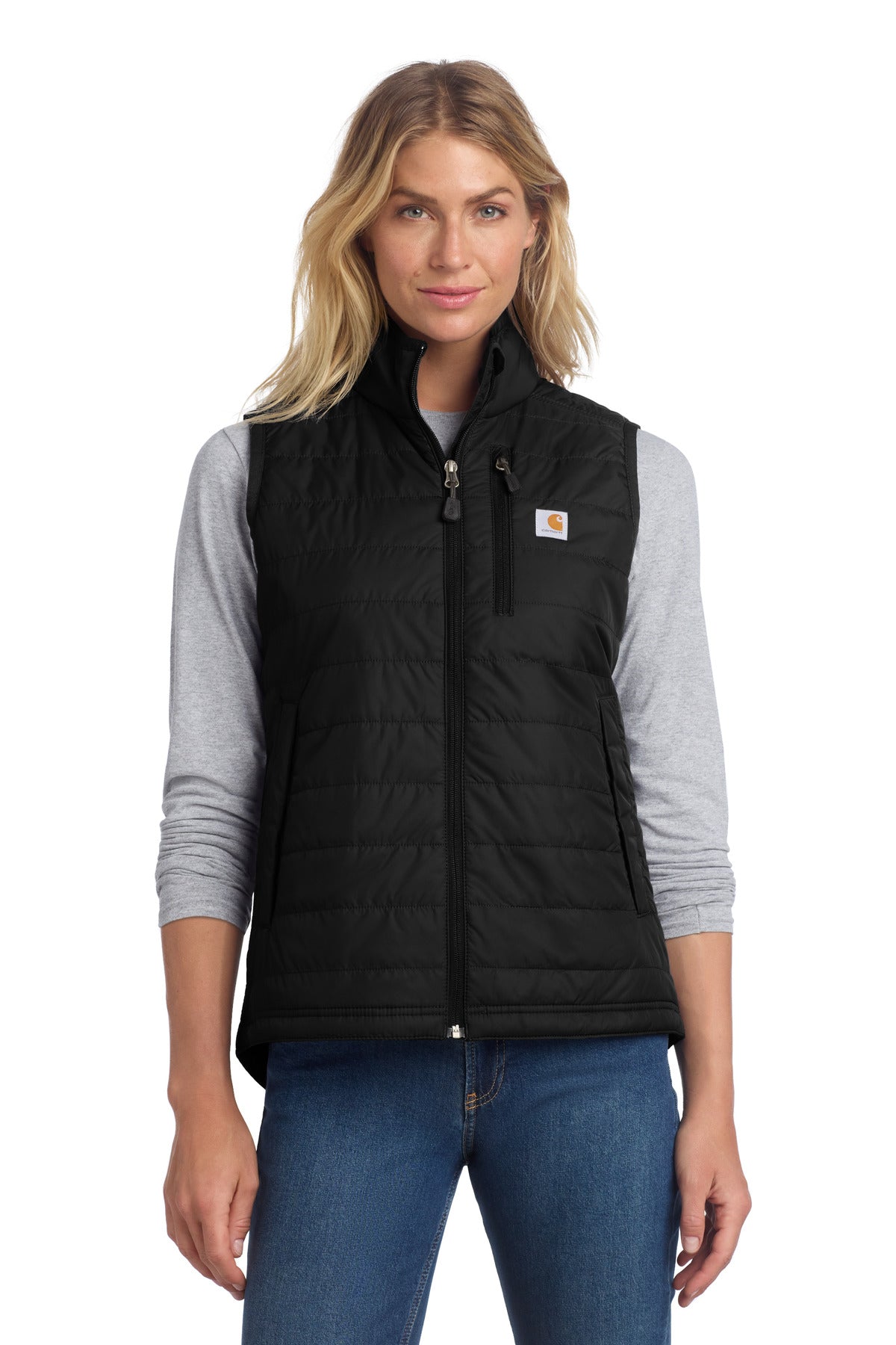 Custom Black Women's Gilliam Vest CT104315, personalized by SanCanDo Swag in Argyle, TX