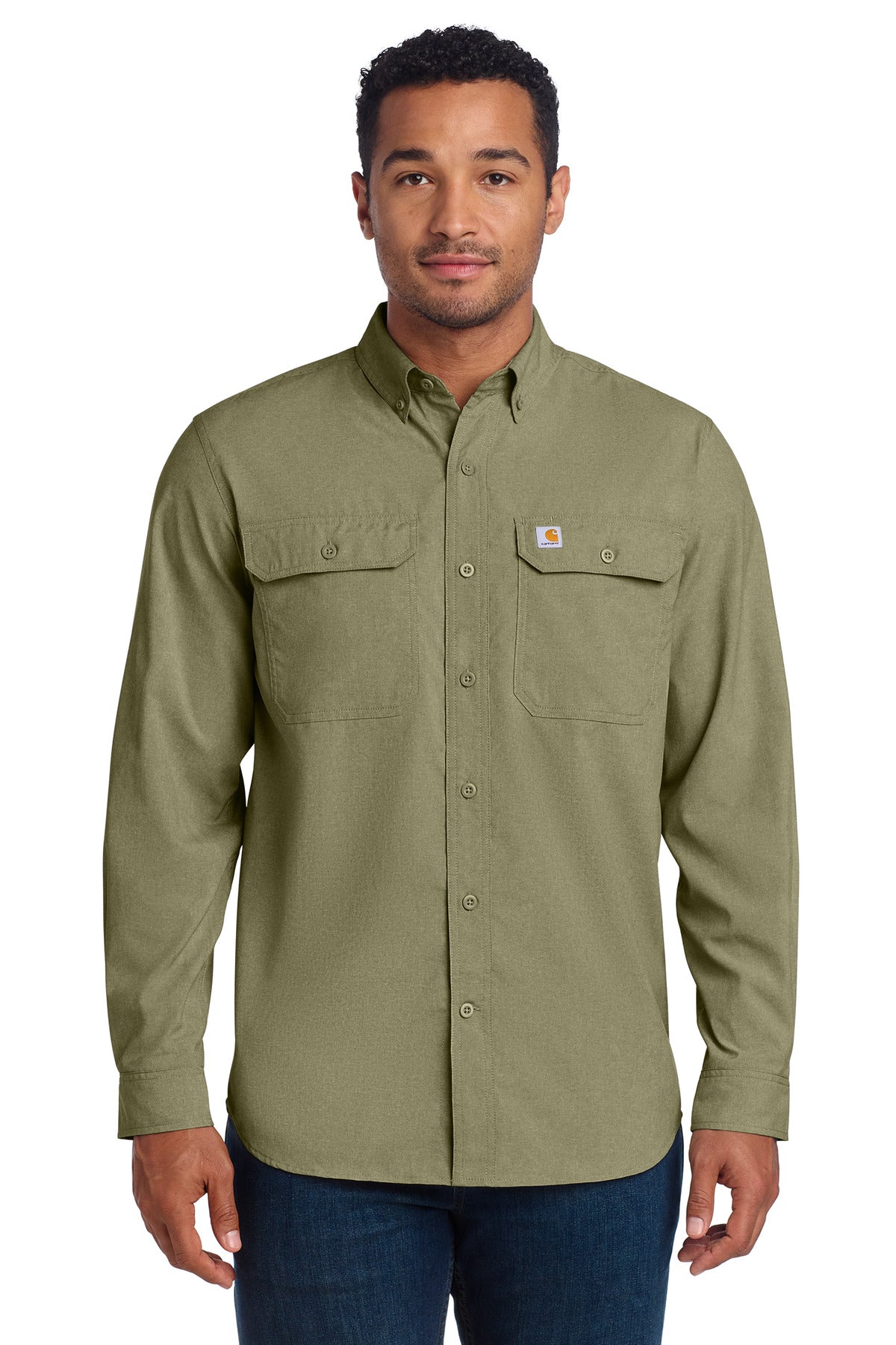 Custom Burnt Olive Force Solid Long Sleeve Shirt CT105291, personalized by SanCanDo Swag in Argyle, TX