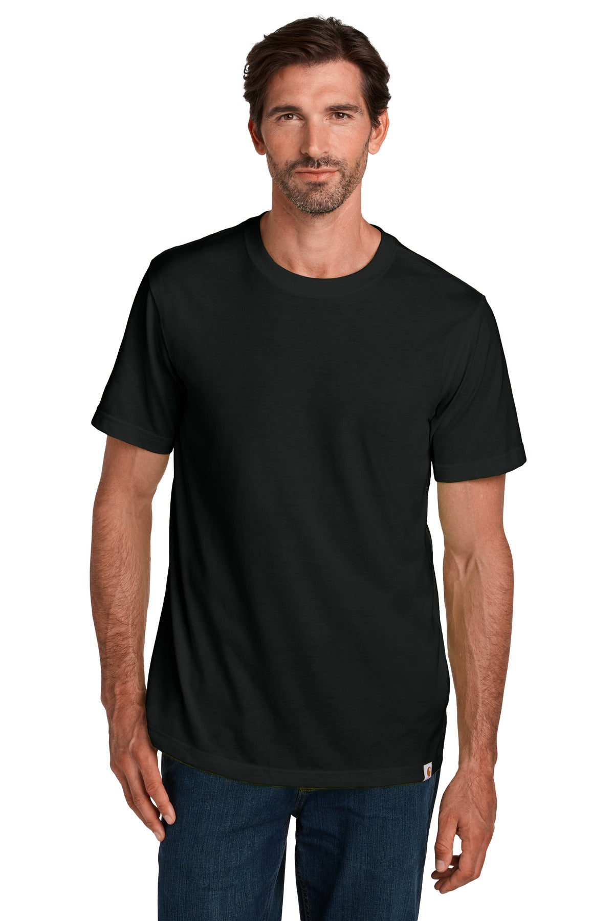 Custom Black Short Sleeve Tee CT106020, personalized by SanCanDo Swag in Argyle, TX