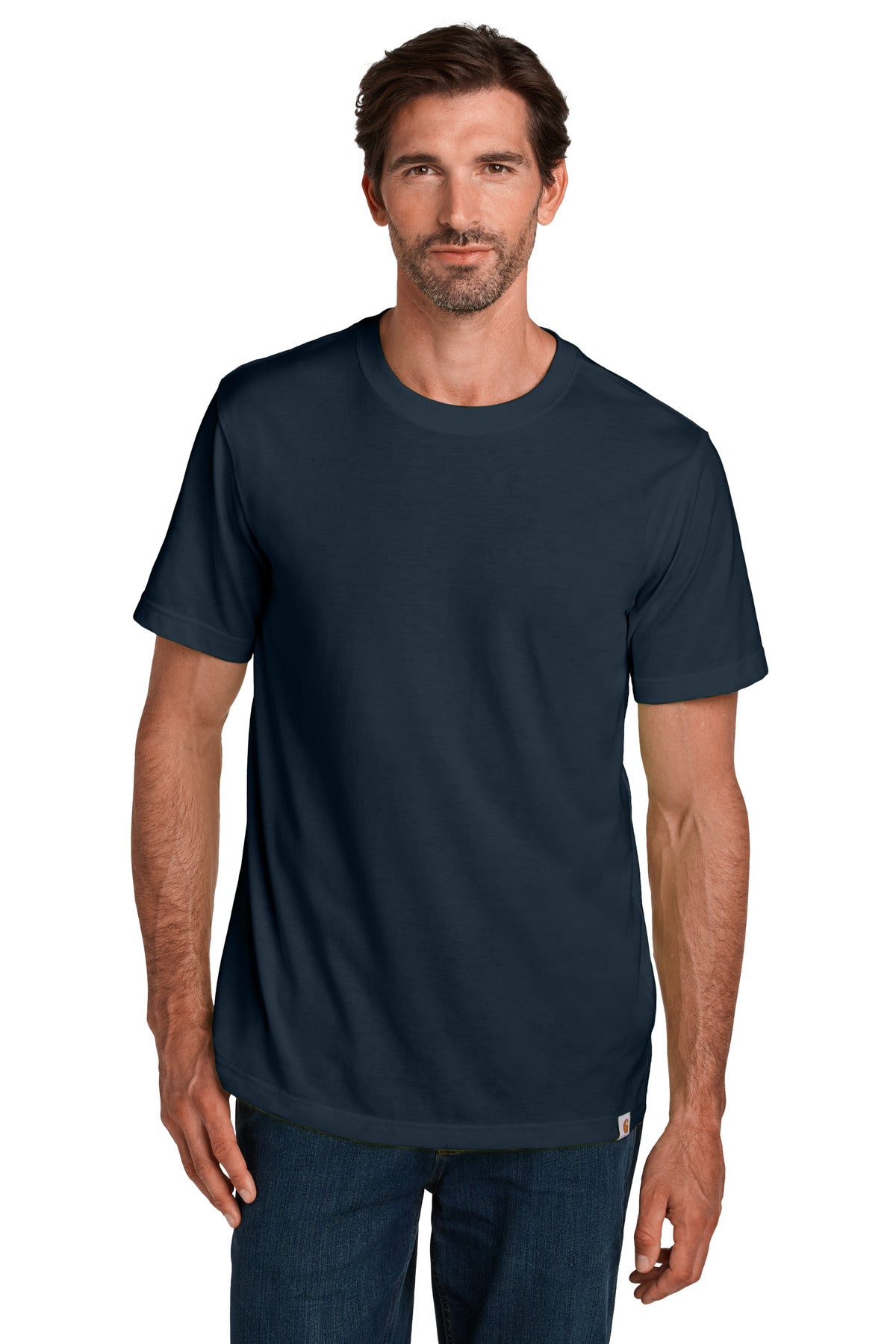 Custom Navy Short Sleeve Tee CT106020, personalized by SanCanDo Swag in Argyle, TX