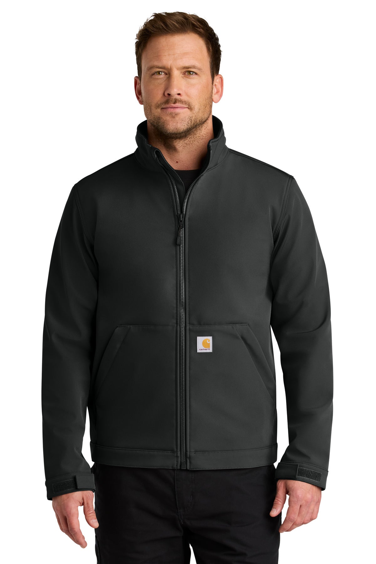 Custom Black Rain Defender Soft Shell Jacket CT106438, personalized by SanCanDo Swag in Argyle, TX