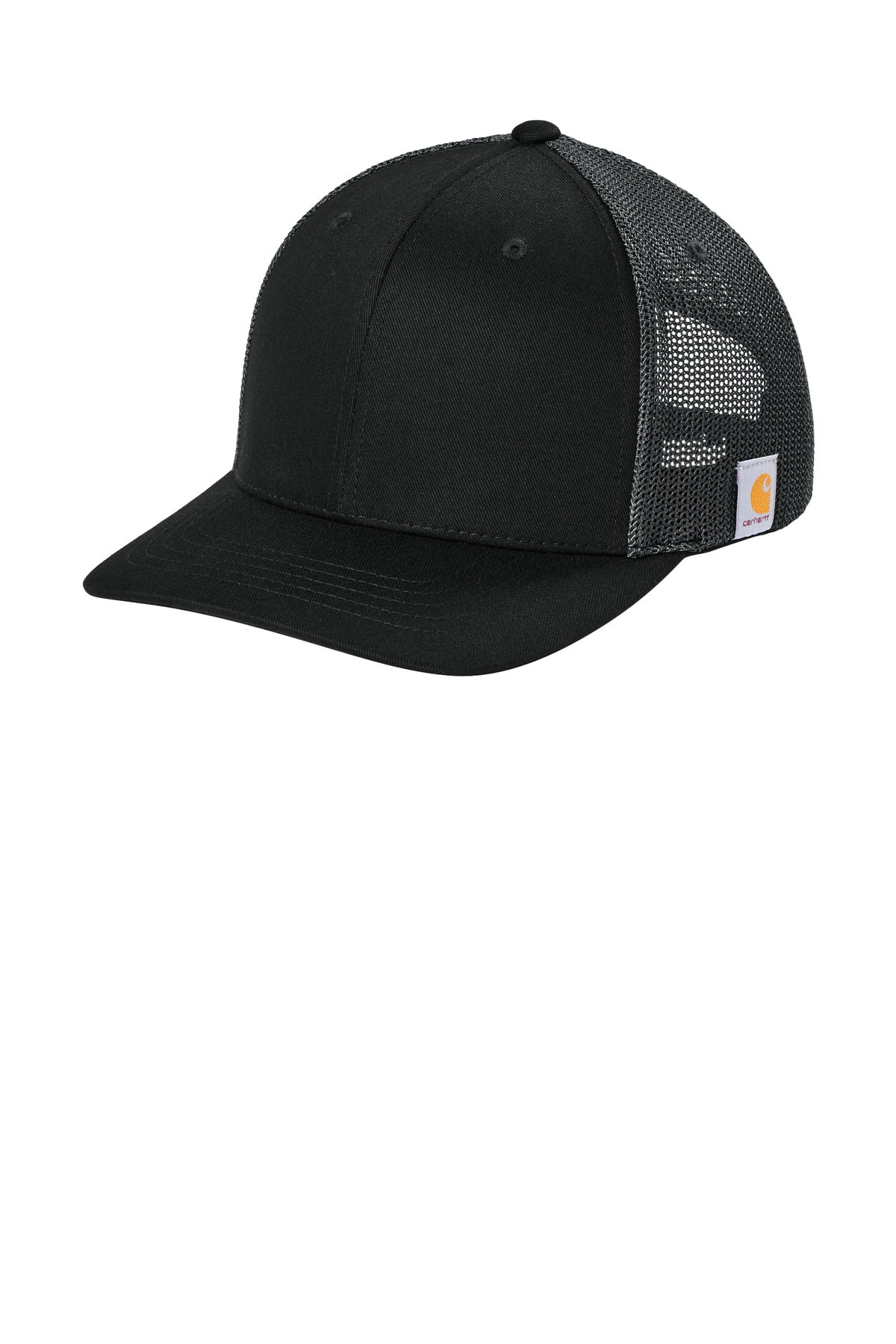 Custom Black/ Asphalt Grey Flexfit 110 Mesh Back Cap CT106577, personalized by SanCanDo Swag in Argyle, TX
