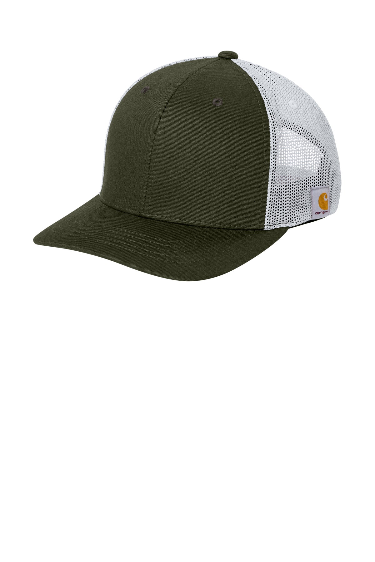 Custom Moss/ White Flexfit 110 Mesh Back Cap CT106577, personalized by SanCanDo Swag in Argyle, TX