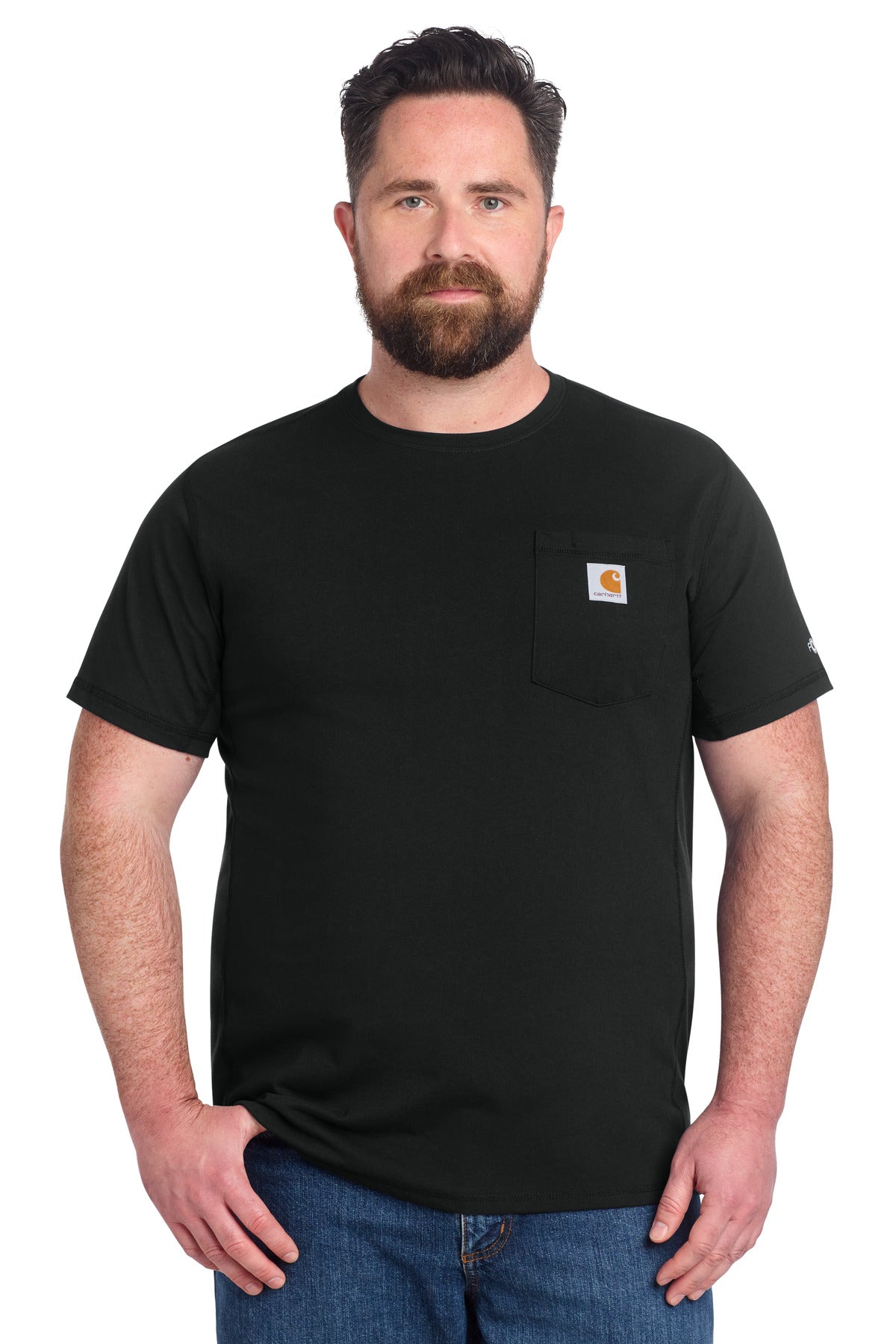 Custom Black Force Short Sleeve Pocket Tee CT106652, personalized by SanCanDo Swag in Argyle, TX