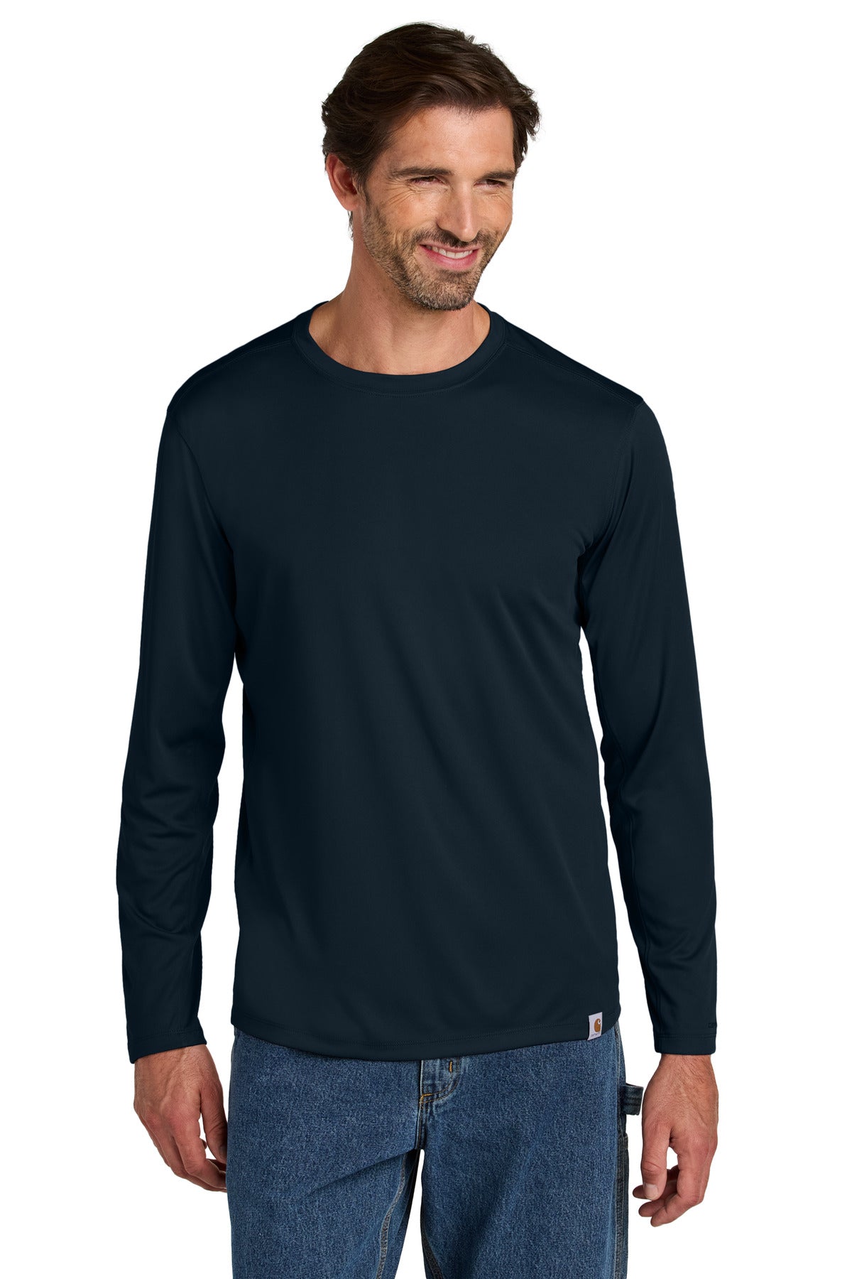 Custom Navy Force Sun Defender Long Sleeve Tee CT106972, personalized by SanCanDo Swag in Argyle, TX