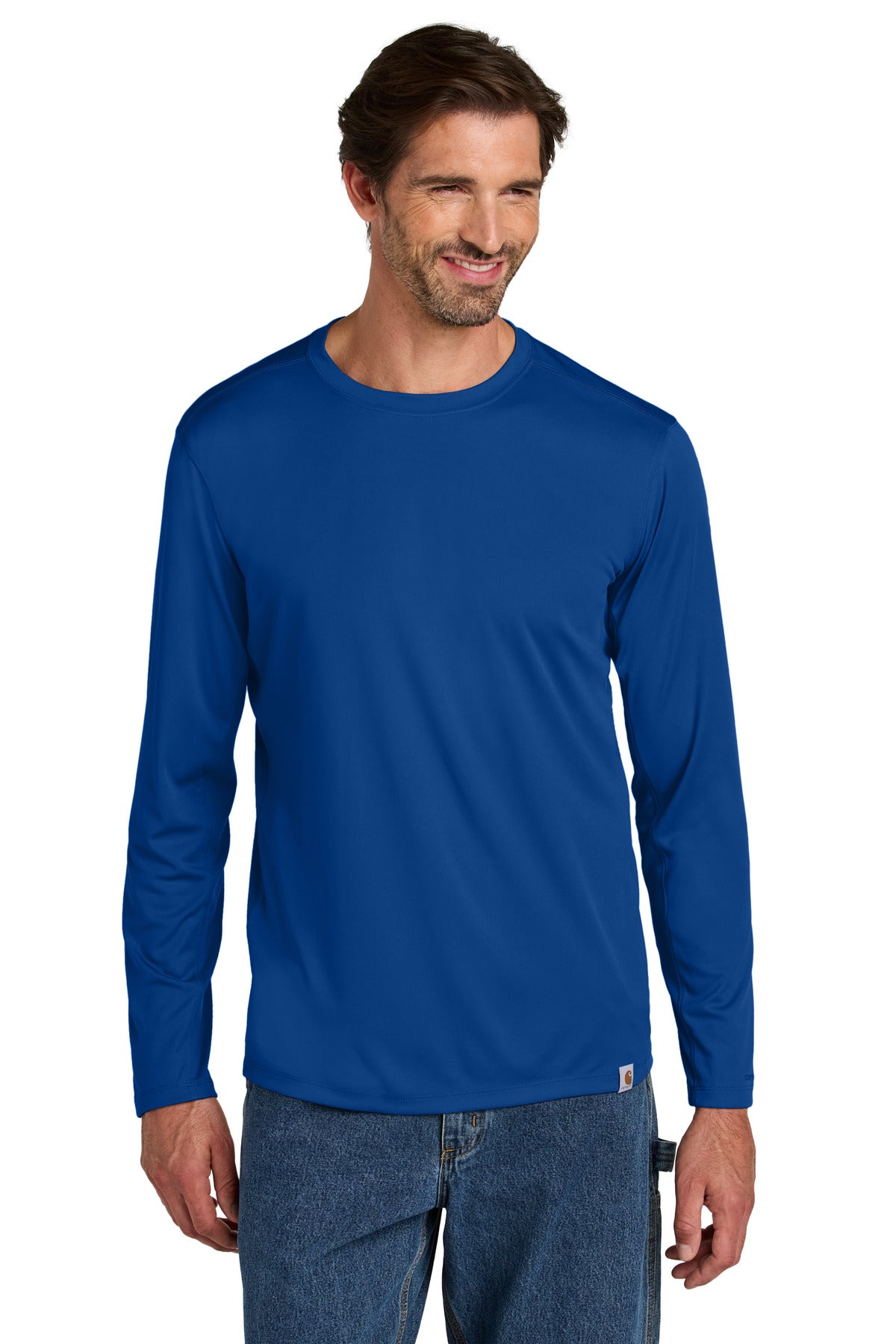 Custom Royal Glass Blue Force Sun Defender Long Sleeve Tee CT106972, personalized by SanCanDo Swag in Argyle, TX