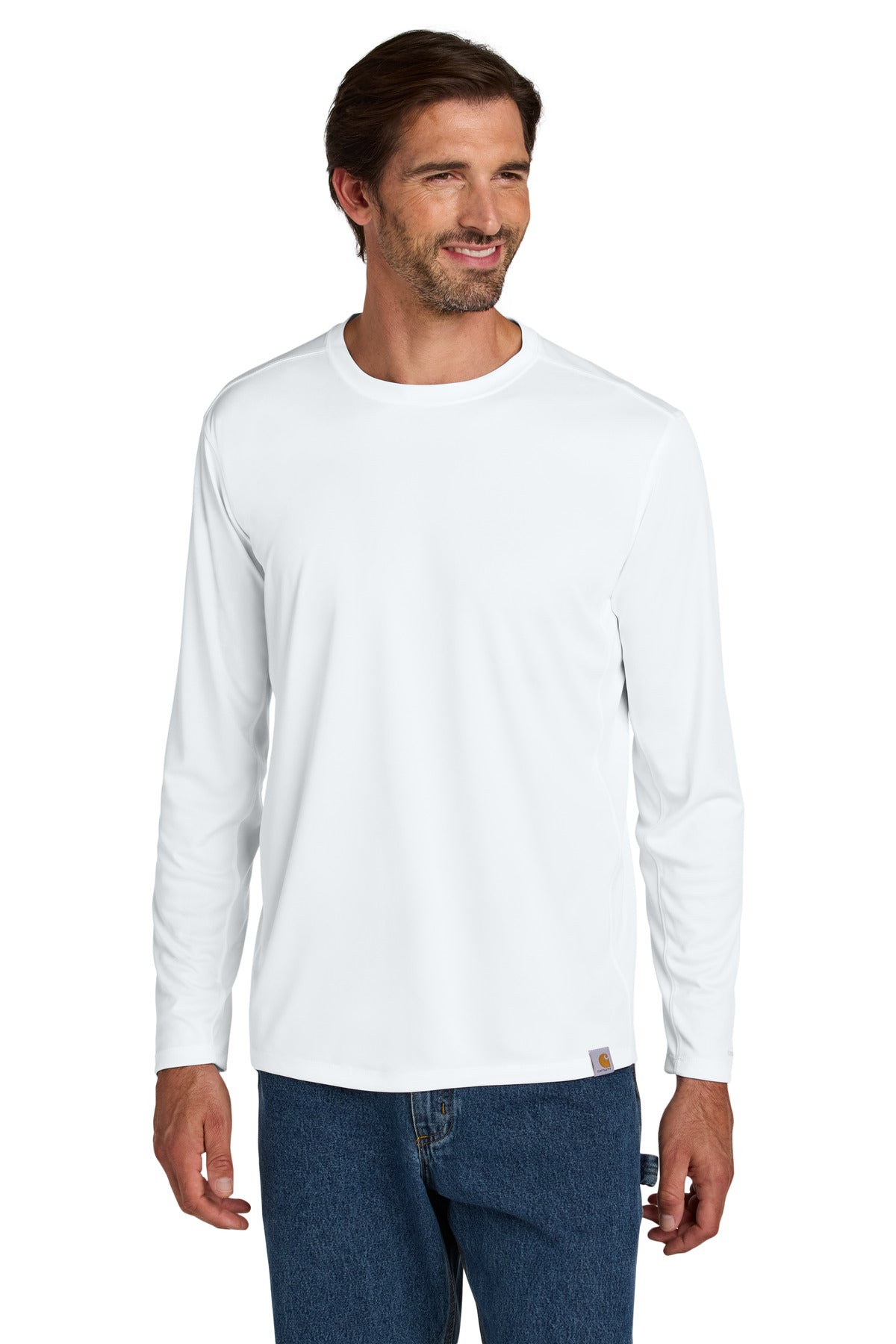 Custom White Force Sun Defender Long Sleeve Tee CT106972, personalized by SanCanDo Swag in Argyle, TX
