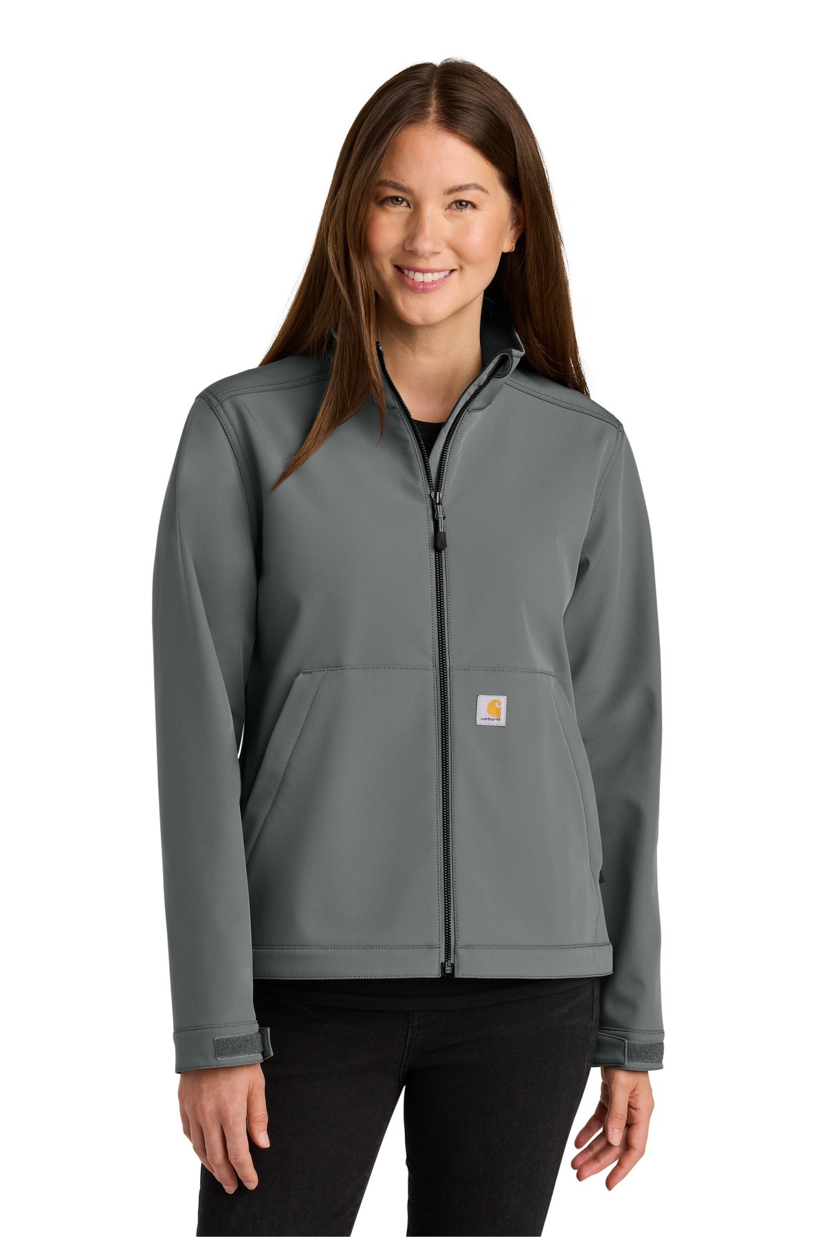 Custom Steel Women's Rain Defender Soft Shell Jacket CT107115, personalized by SanCanDo Swag in Argyle, TX