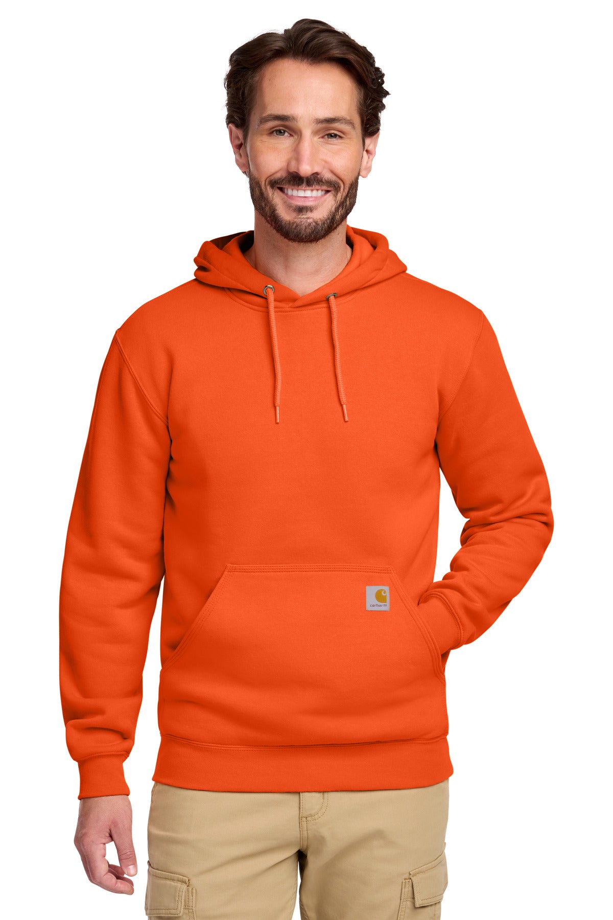 Custom Brite Orange Midweight Hoodie CTK121, personalized by SanCanDo Swag in Argyle, TX