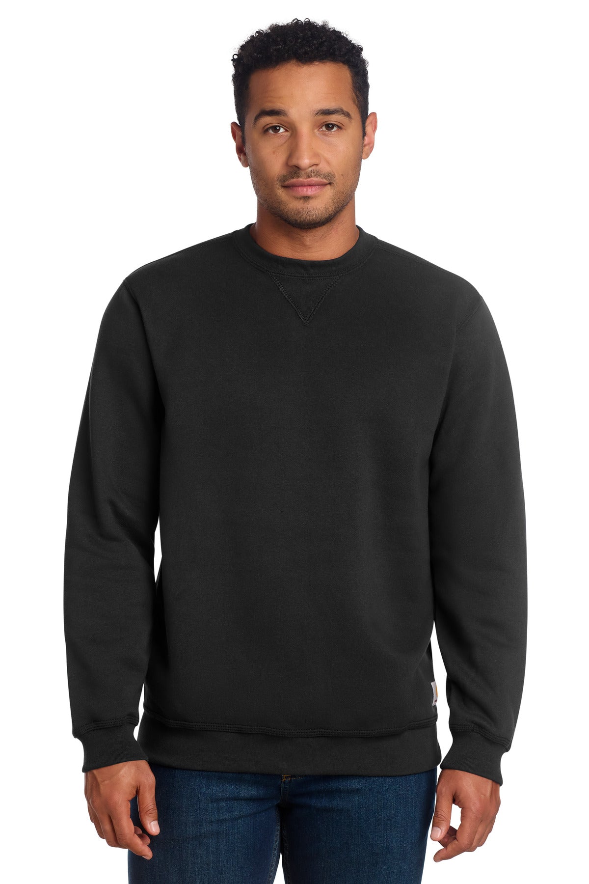 Custom Black Midweight Crewneck CTK124, personalized by SanCanDo Swag in Argyle, TX