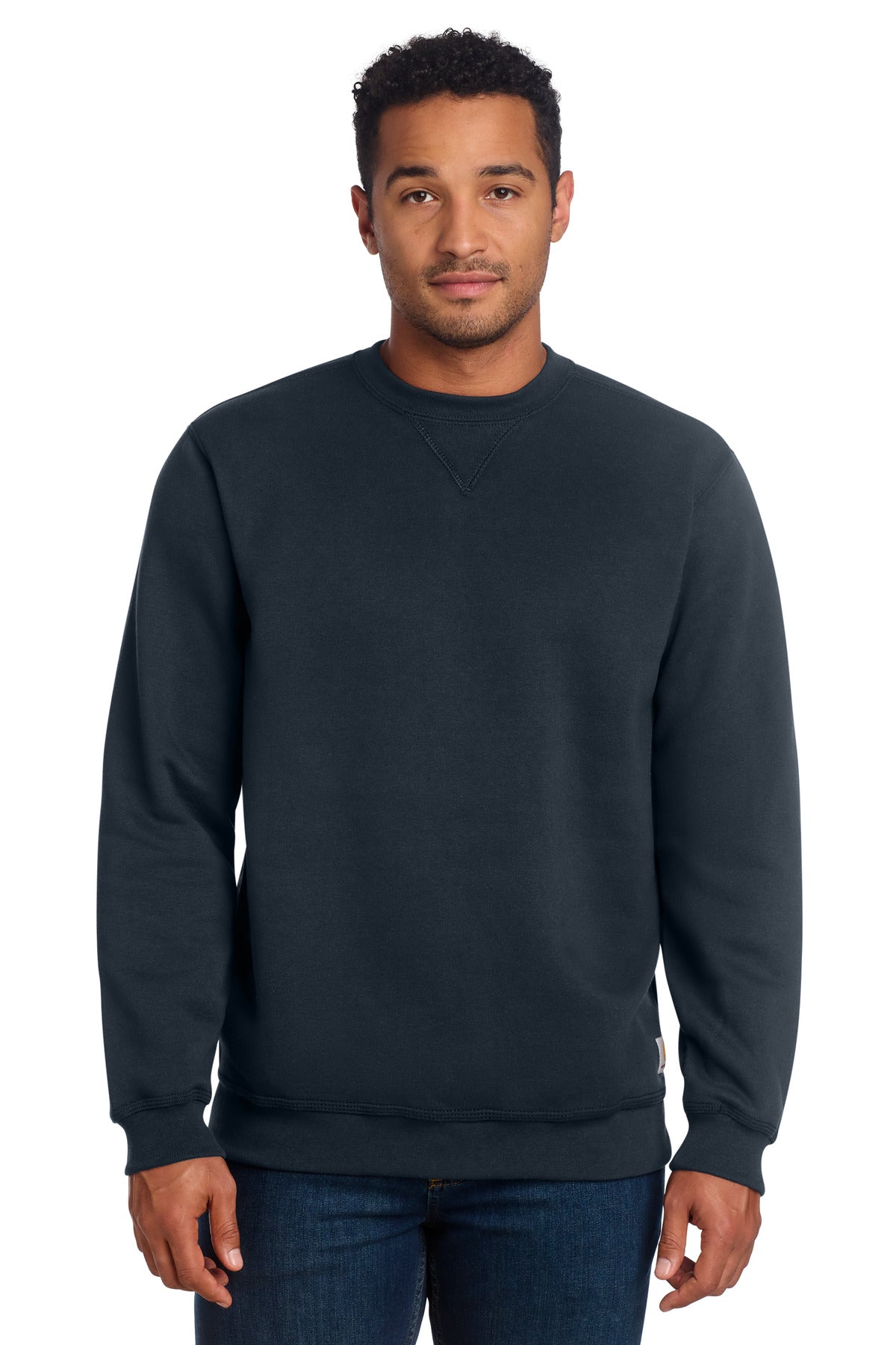 Custom New Navy Midweight Crewneck CTK124, personalized by SanCanDo Swag in Argyle, TX