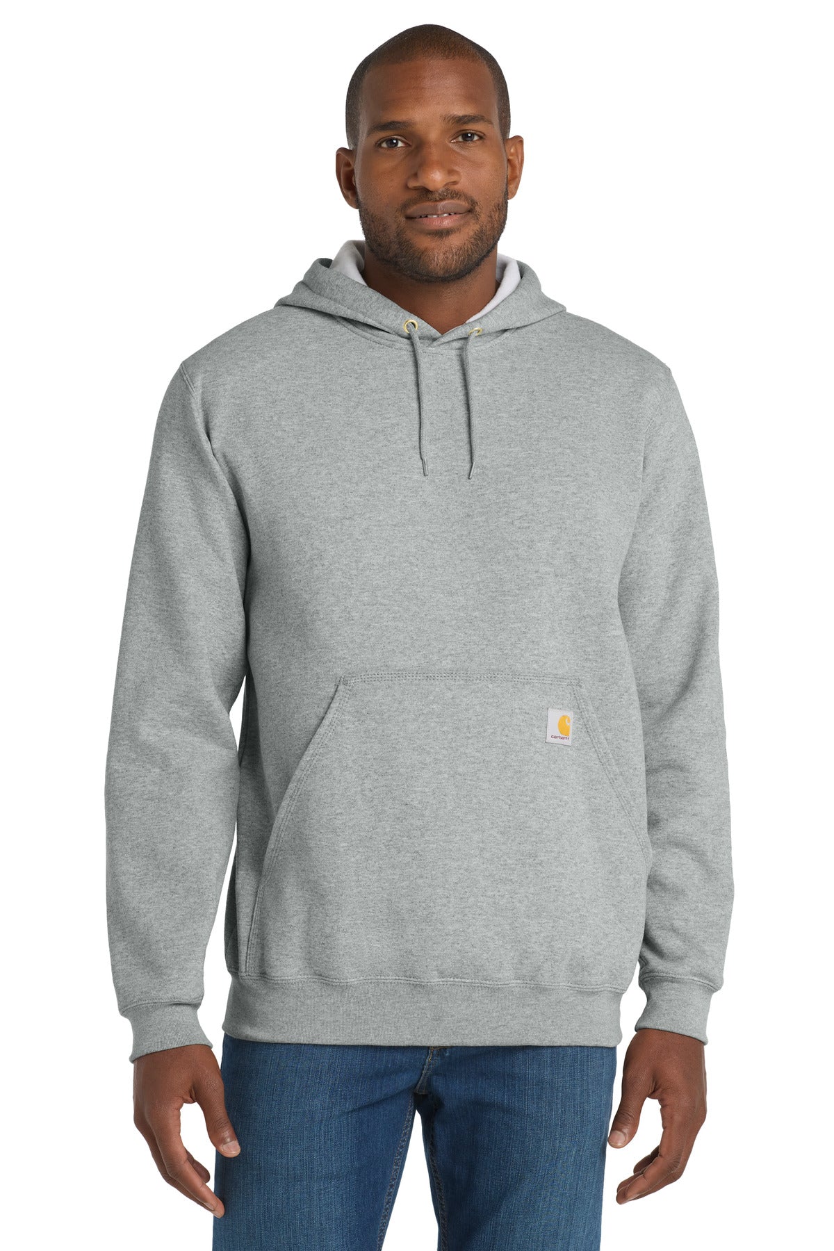 Custom Heather Grey Midweight Hooded Logo Sweatshirt CTK288, personalized by SanCanDo Swag in Argyle, TX