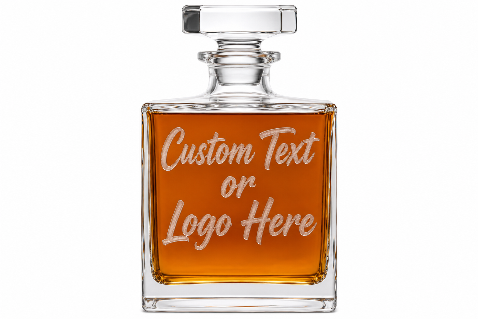 Add Custom Text or Logo Here | sandblast frost placeholder