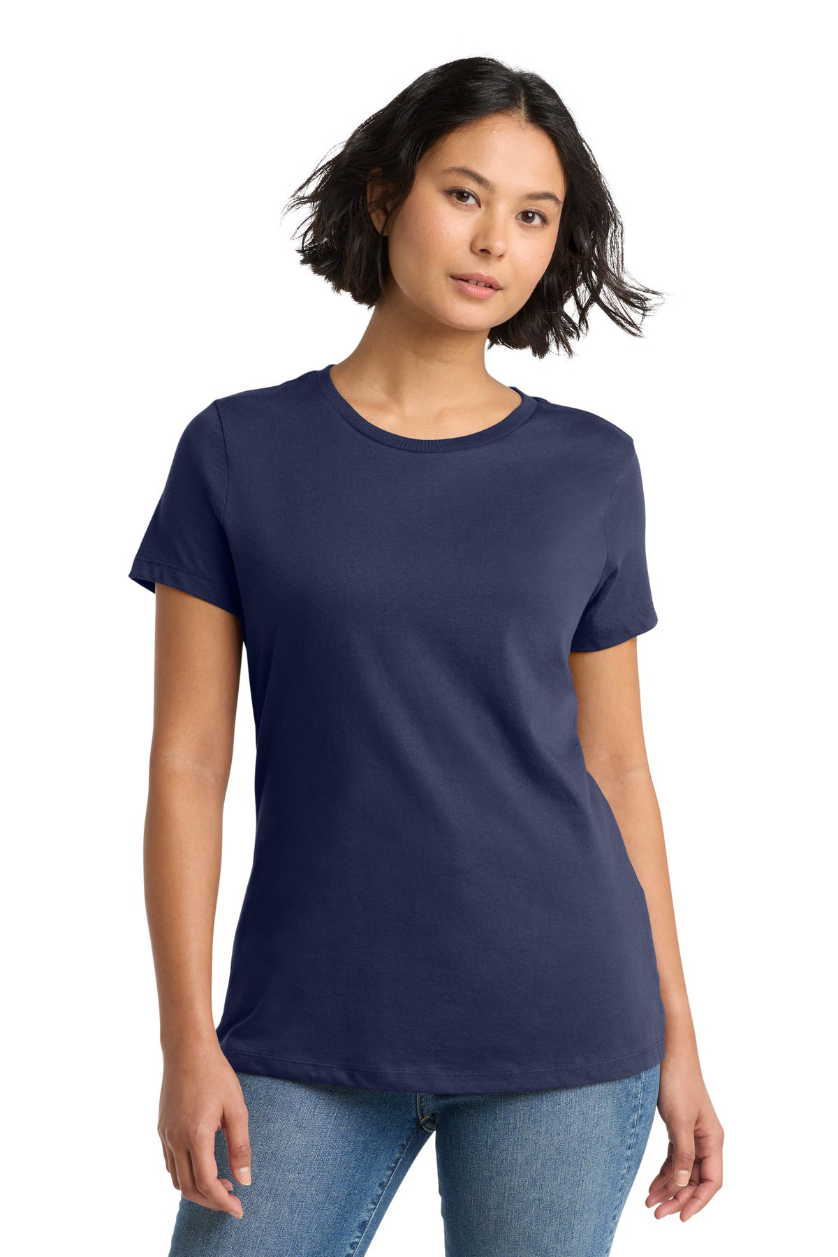 Custom Tanzanite Women's Perfect WeightTee DM104L, personalized by SanCanDo Swag in Argyle, TX