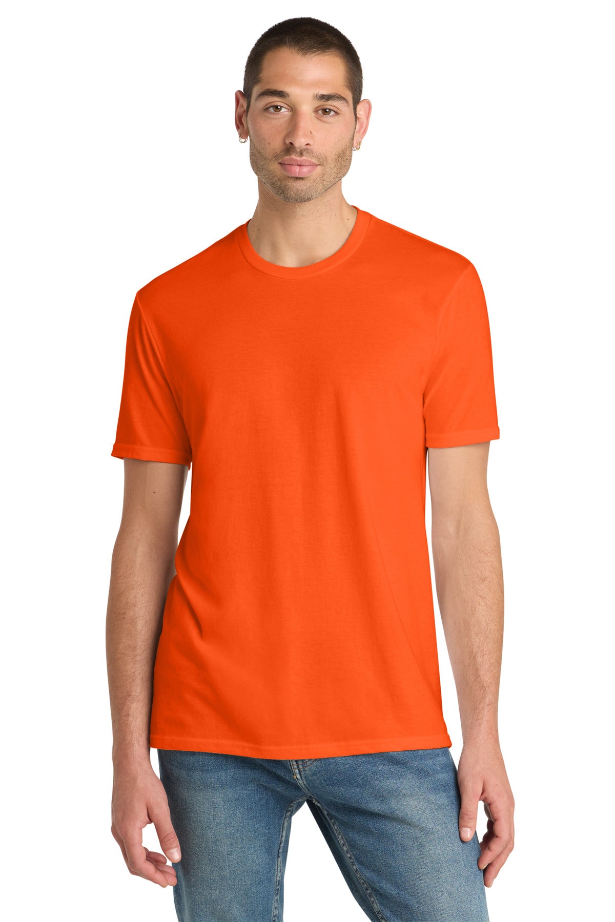 Custom S. Orange Perfect Blend CVC Tee DM108, personalized by SanCanDo Swag in Argyle, TX
