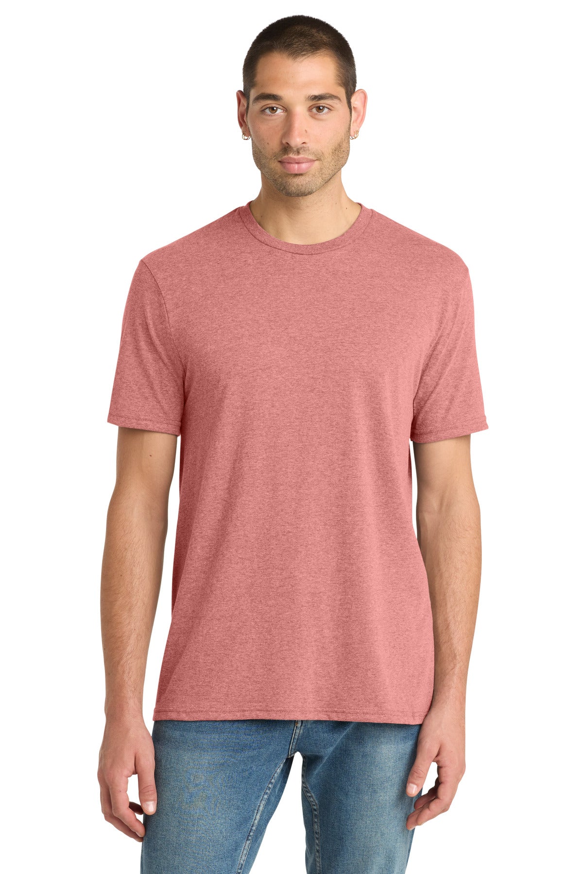 Custom Blush Frost Perfect Blend CVC Tee DM108, personalized by SanCanDo Swag in Argyle, TX