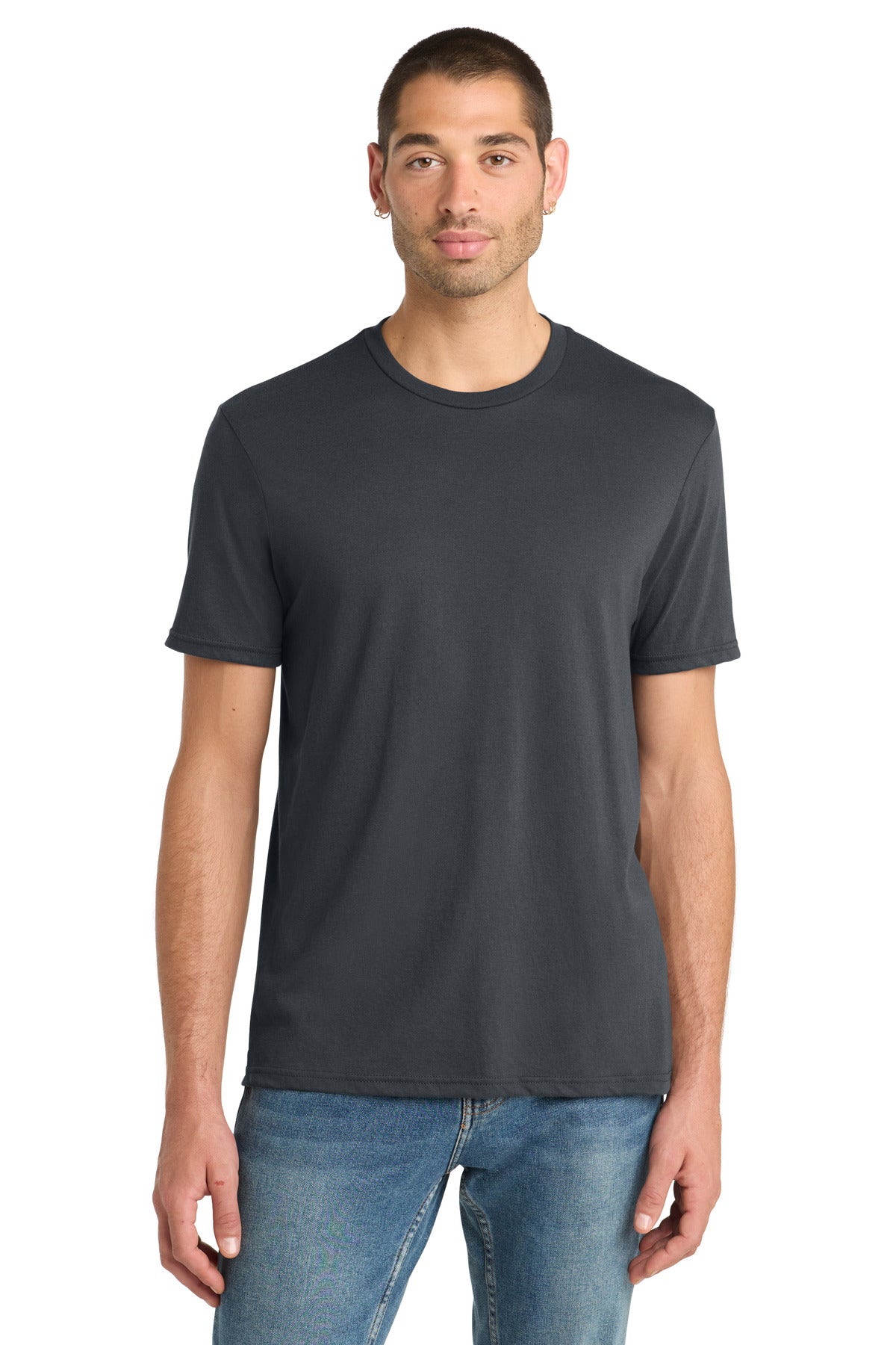 Custom Charcoal Perfect Blend CVC Tee DM108, personalized by SanCanDo Swag in Argyle, TX