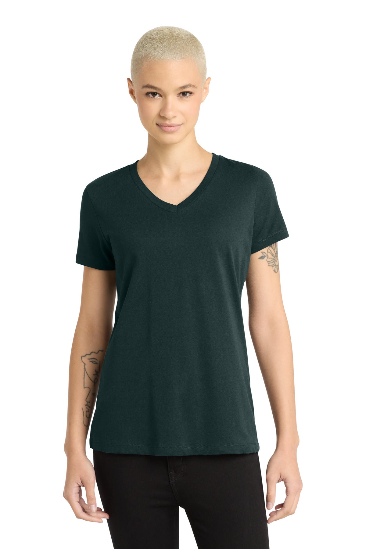 Custom Rainforest Women's Perfect Weight V-Neck Tee DM1170L, personalized by SanCanDo Swag in Argyle, TX