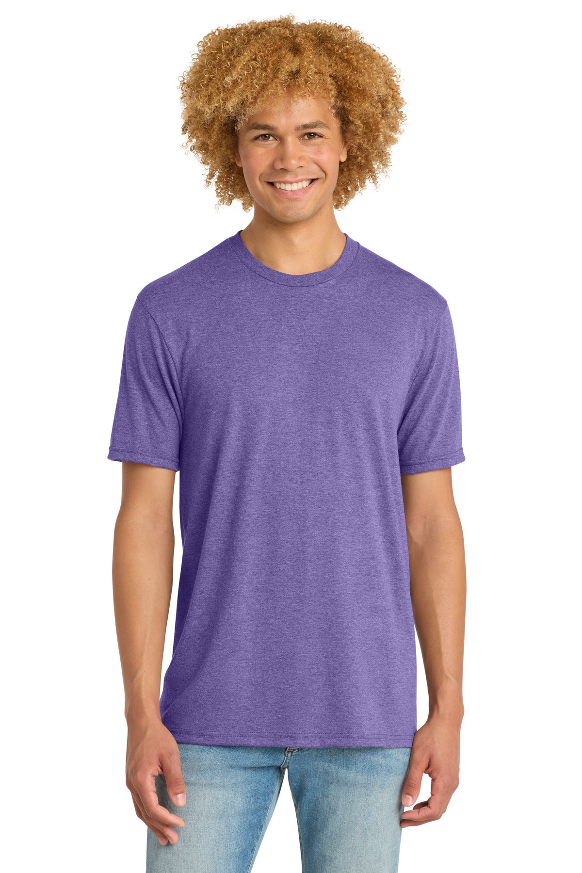 Custom Purple Frost Perfect Tri DTG Tee DM130DTG, personalized by SanCanDo Swag in Argyle, TX