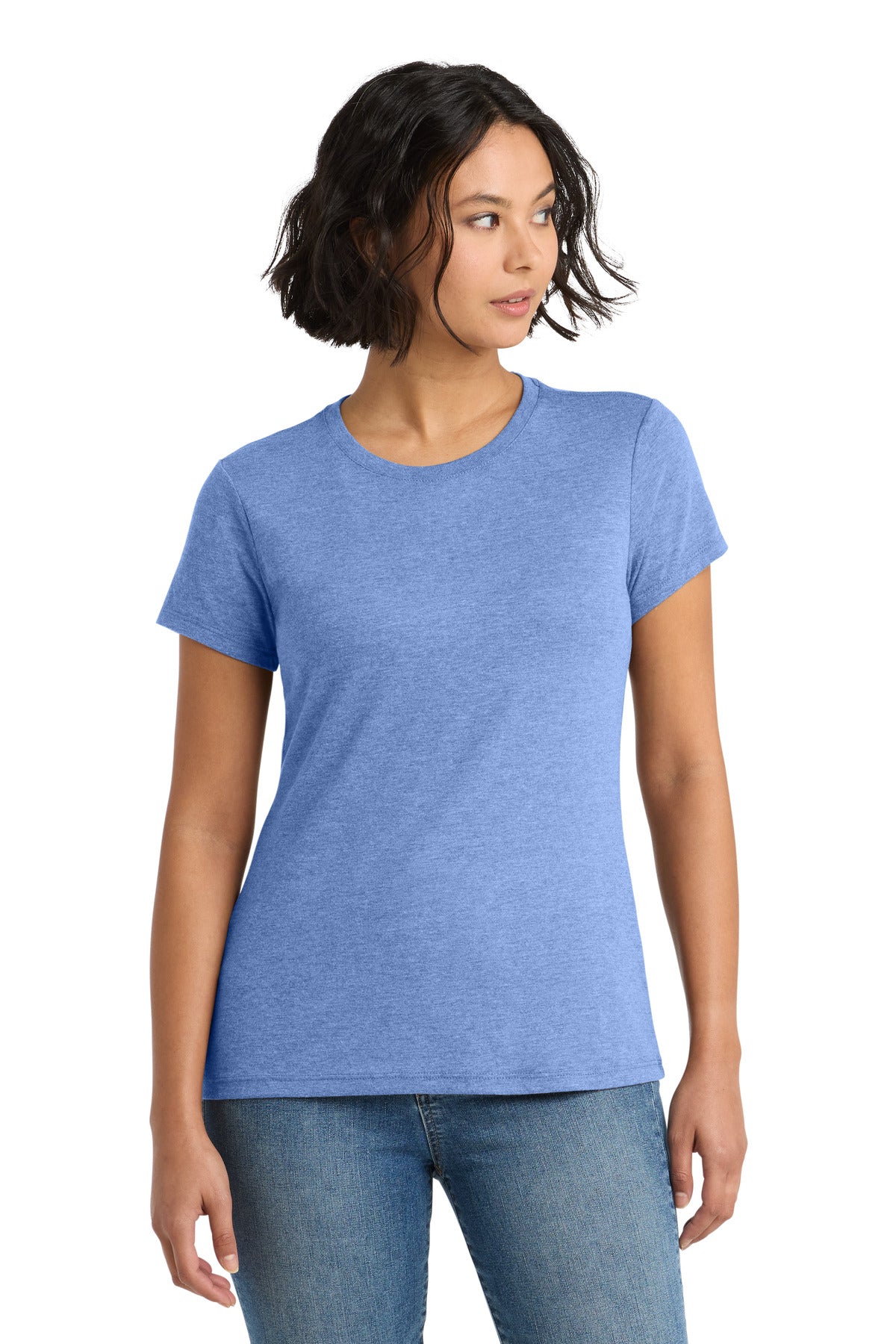 Custom Maritime Frost Women's Perfect Tri Tee DM130L, personalized by SanCanDo Swag in Argyle, TX