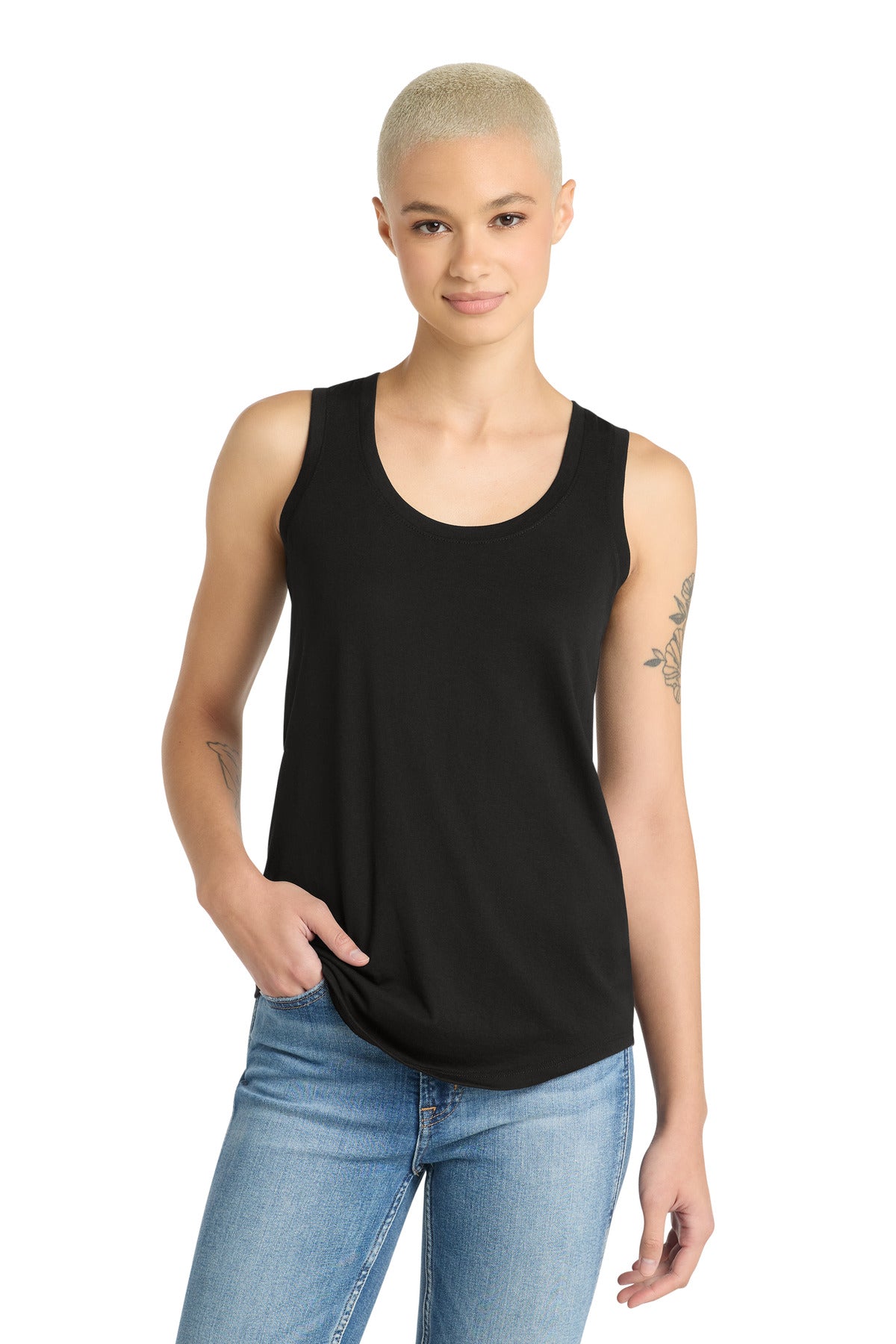 Custom Black Women's Perfect Tri Racerback Tank DM138L, personalized by SanCanDo Swag in Argyle, TX