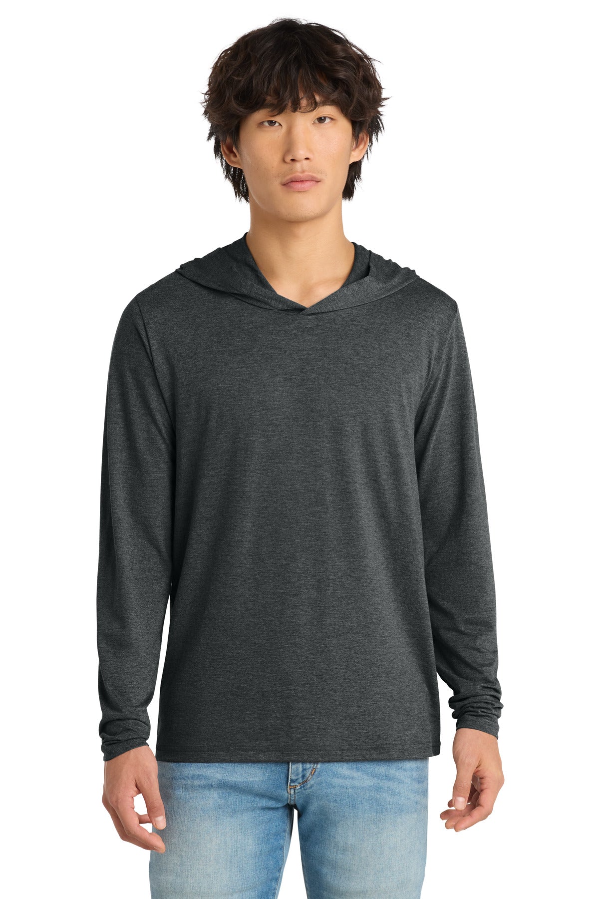 Custom Black Frost Perfect Tri Long Sleeve Hoodie DM139, personalized by SanCanDo Swag in Argyle, TX
