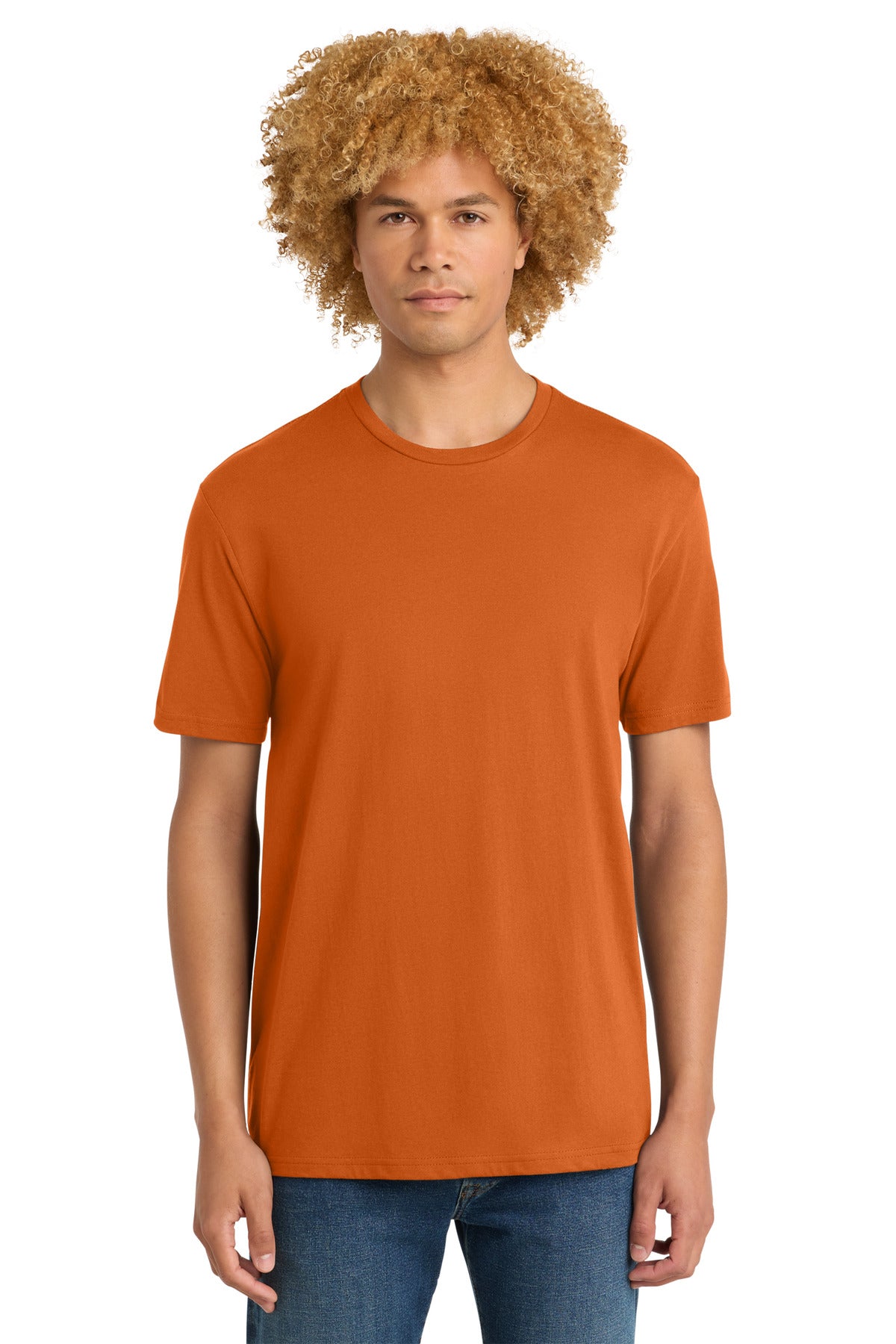 Custom Harvest Orange Perfect Weight Tee DT104, personalized by SanCanDo Swag in Argyle, TX