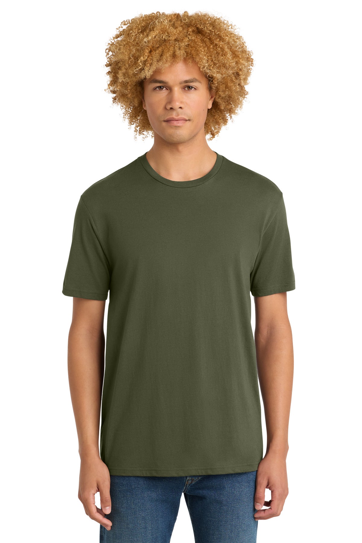Custom Military Green Perfect Weight Tee DT104, personalized by SanCanDo Swag in Argyle, TX