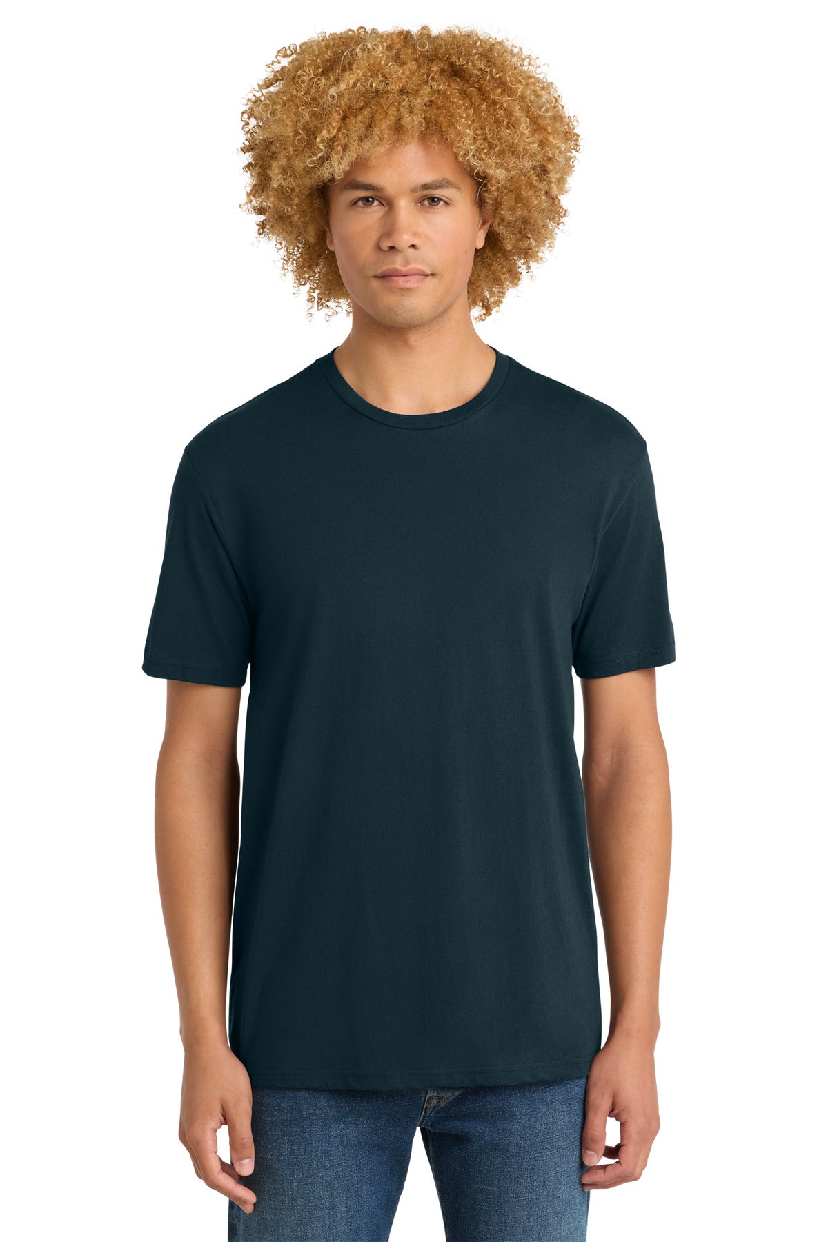 Custom New Navy Perfect Weight Tee DT104, personalized by SanCanDo Swag in Argyle, TX
