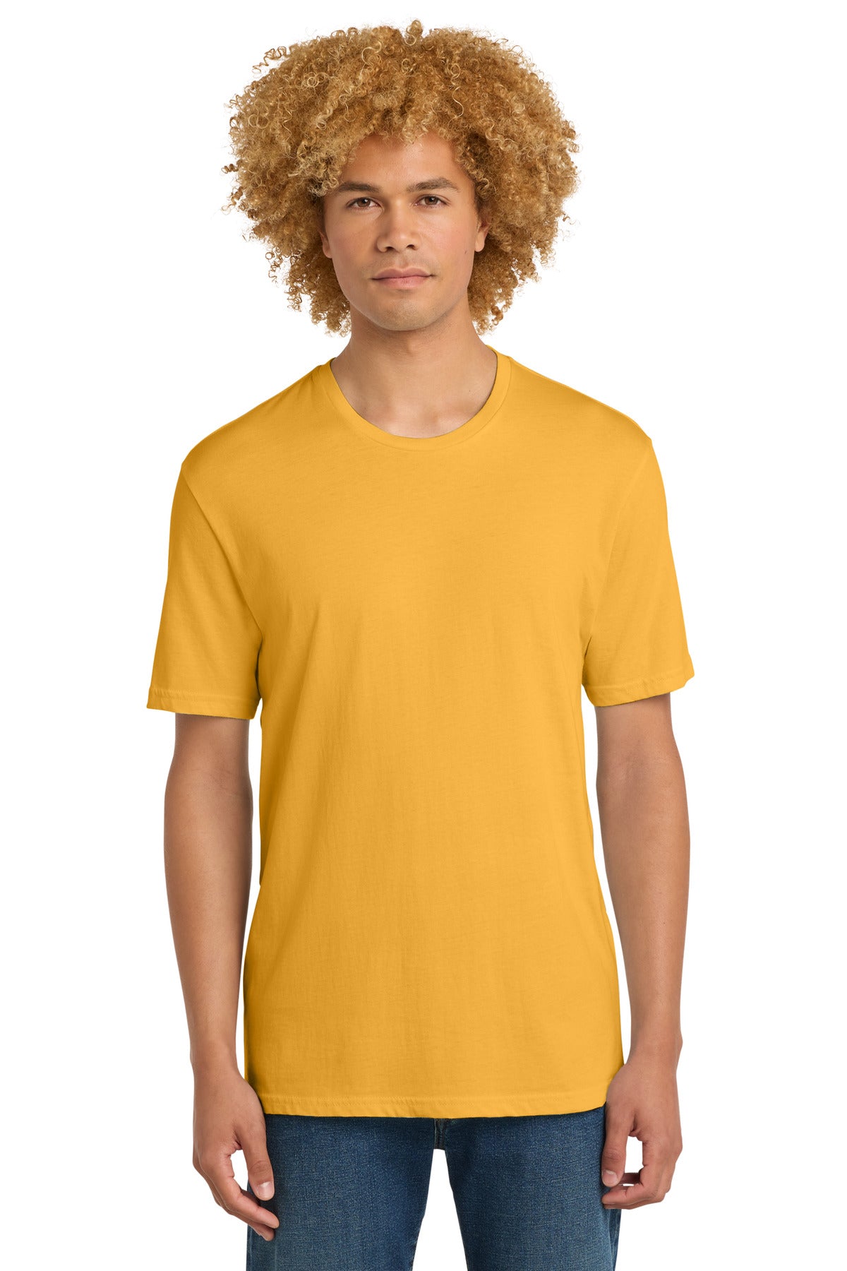 Custom Warm Gold Perfect Weight Tee DT104, personalized by SanCanDo Swag in Argyle, TX