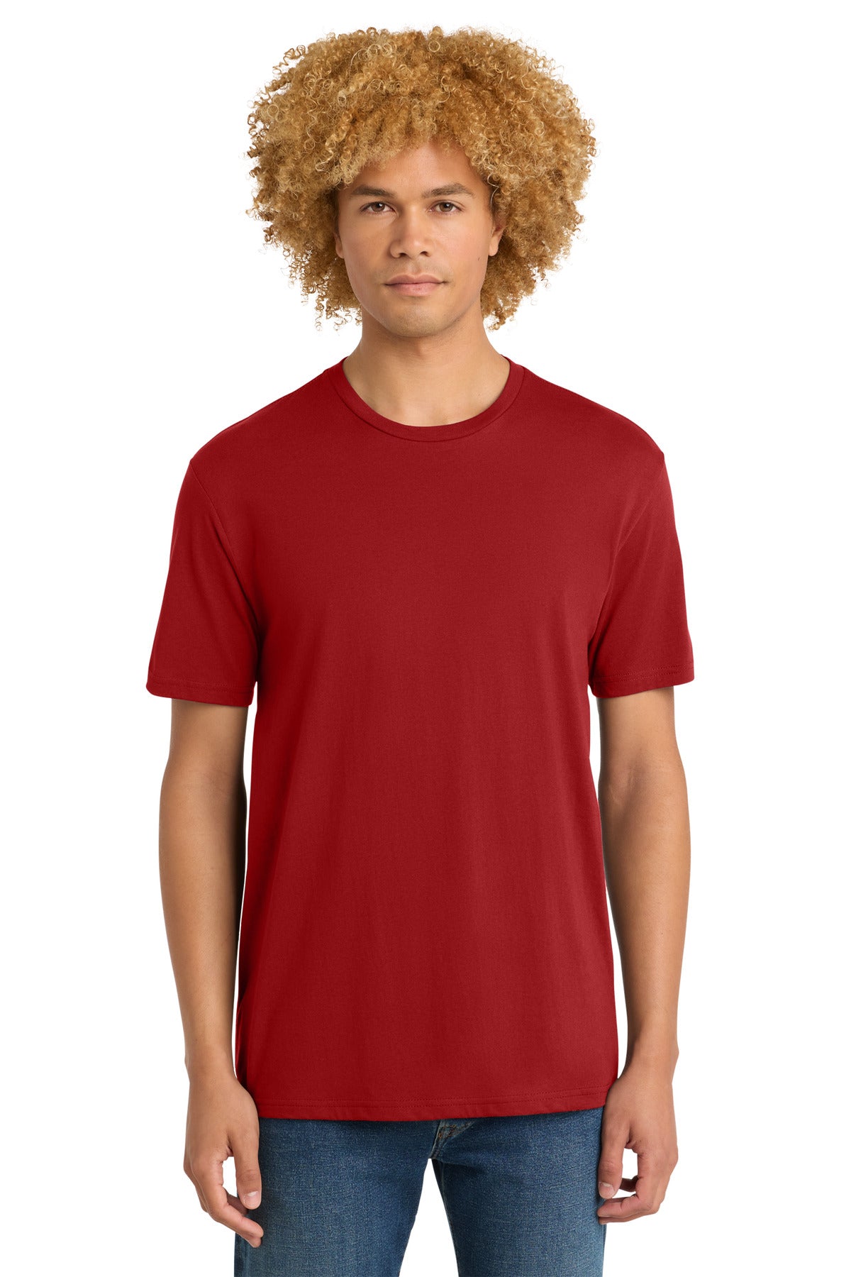 Custom Classic Red Perfect Weight Tee DT104, personalized by SanCanDo Swag in Argyle, TX