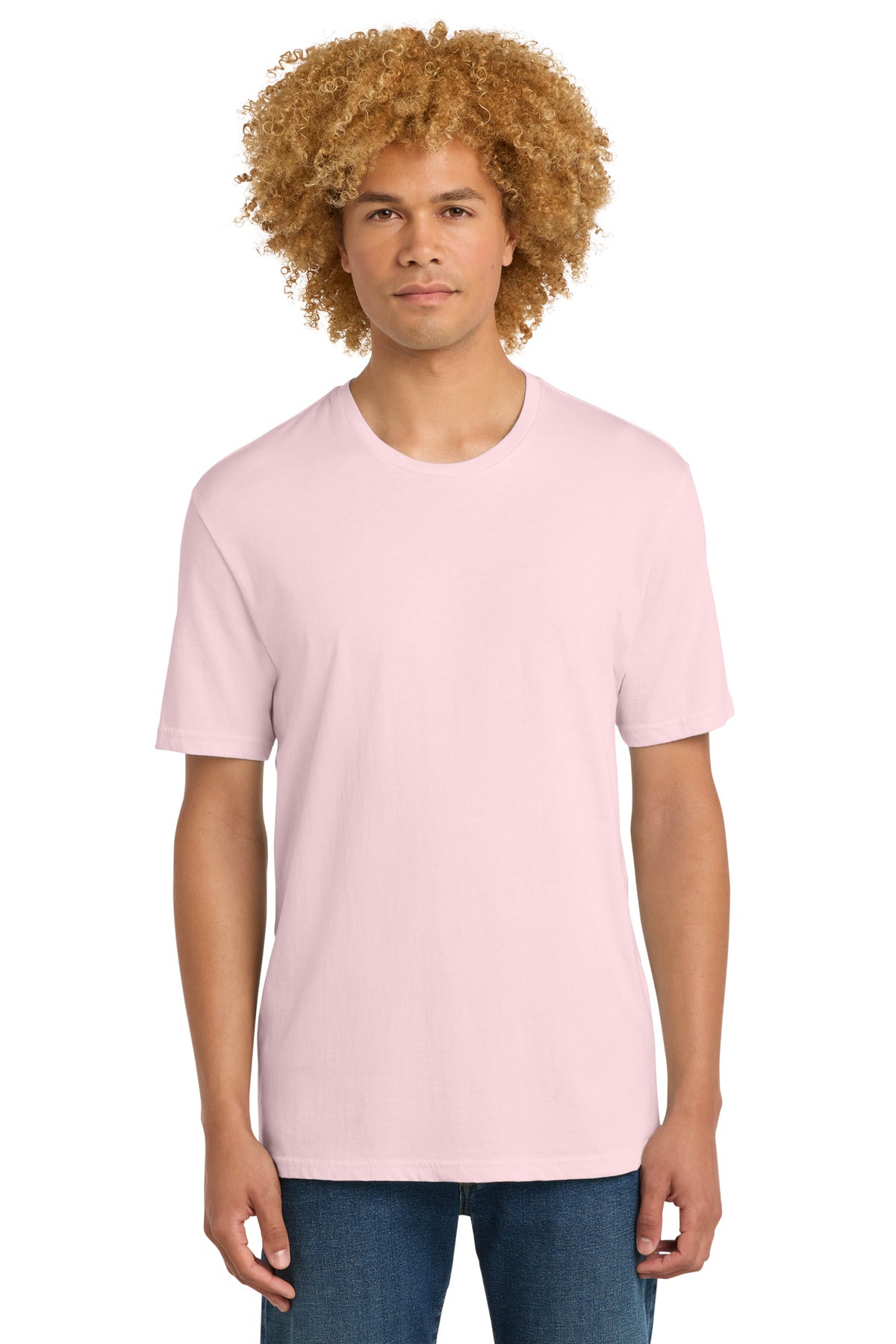 Custom Carnation Pink Perfect Weight Tee DT104, personalized by SanCanDo Swag in Argyle, TX