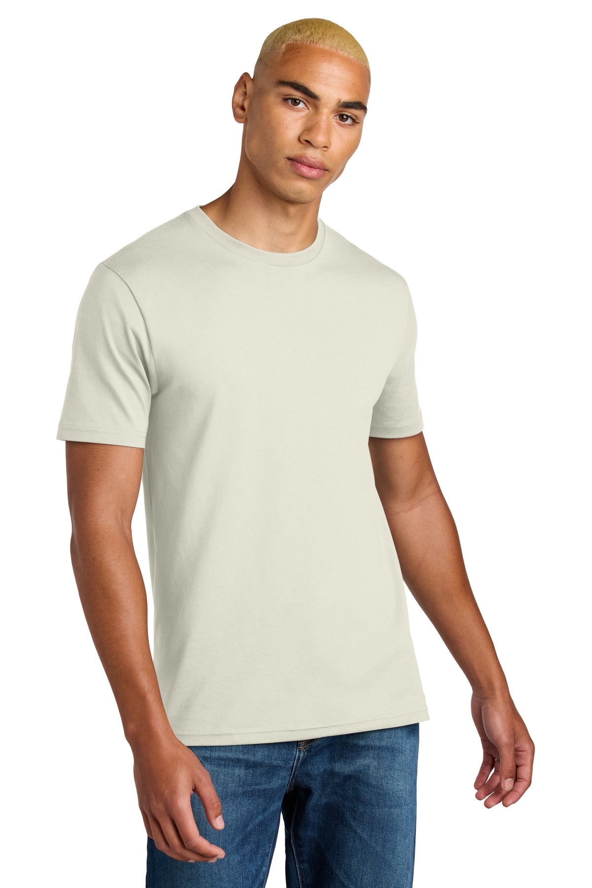 Custom White Onyx Perfect Weight Icon Tee DT106, personalized by SanCanDo Swag in Argyle, TX