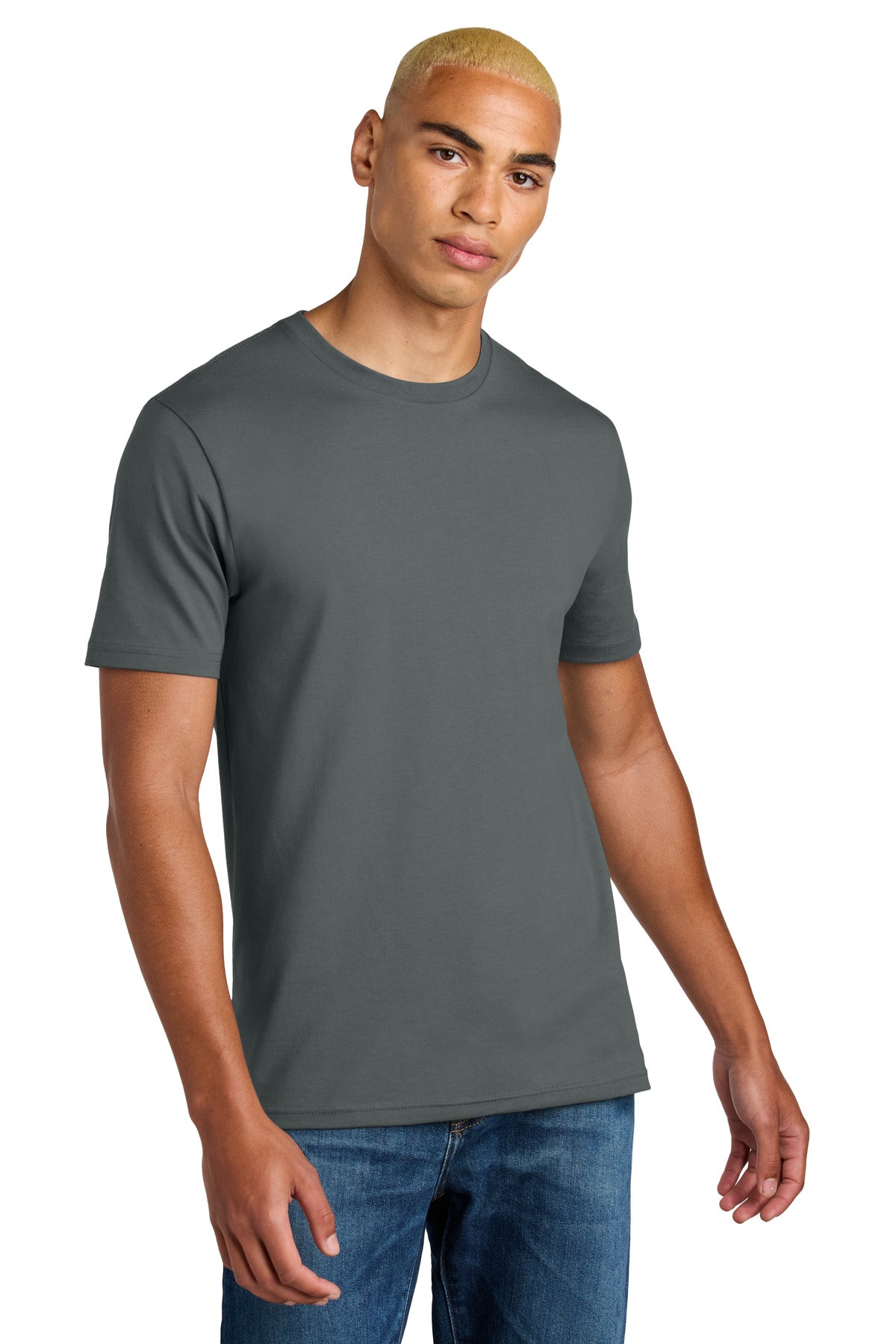 Custom Metal Grey Perfect Weight Icon Tee DT106, personalized by SanCanDo Swag in Argyle, TX