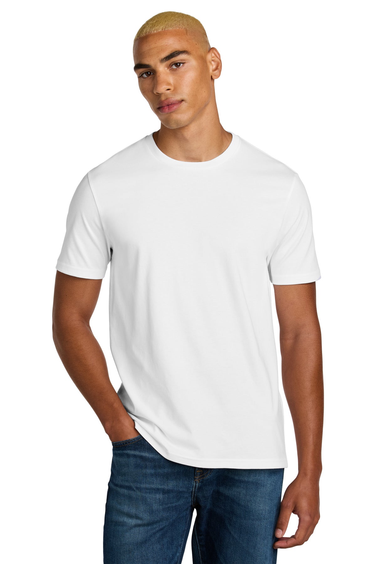 Custom Bright White Perfect Weight Icon Tee DT106, personalized by SanCanDo Swag in Argyle, TX
