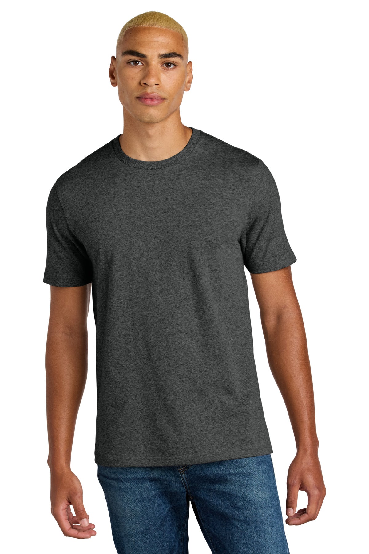 Custom Heathered Charcoal Perfect Weight Icon Tee DT106, personalized by SanCanDo Swag in Argyle, TX