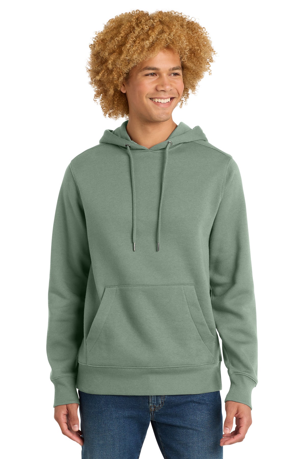 Custom Laurel Green Perfect Weight Fleece Hoodie DT1101, personalized by SanCanDo Swag in Argyle, TX