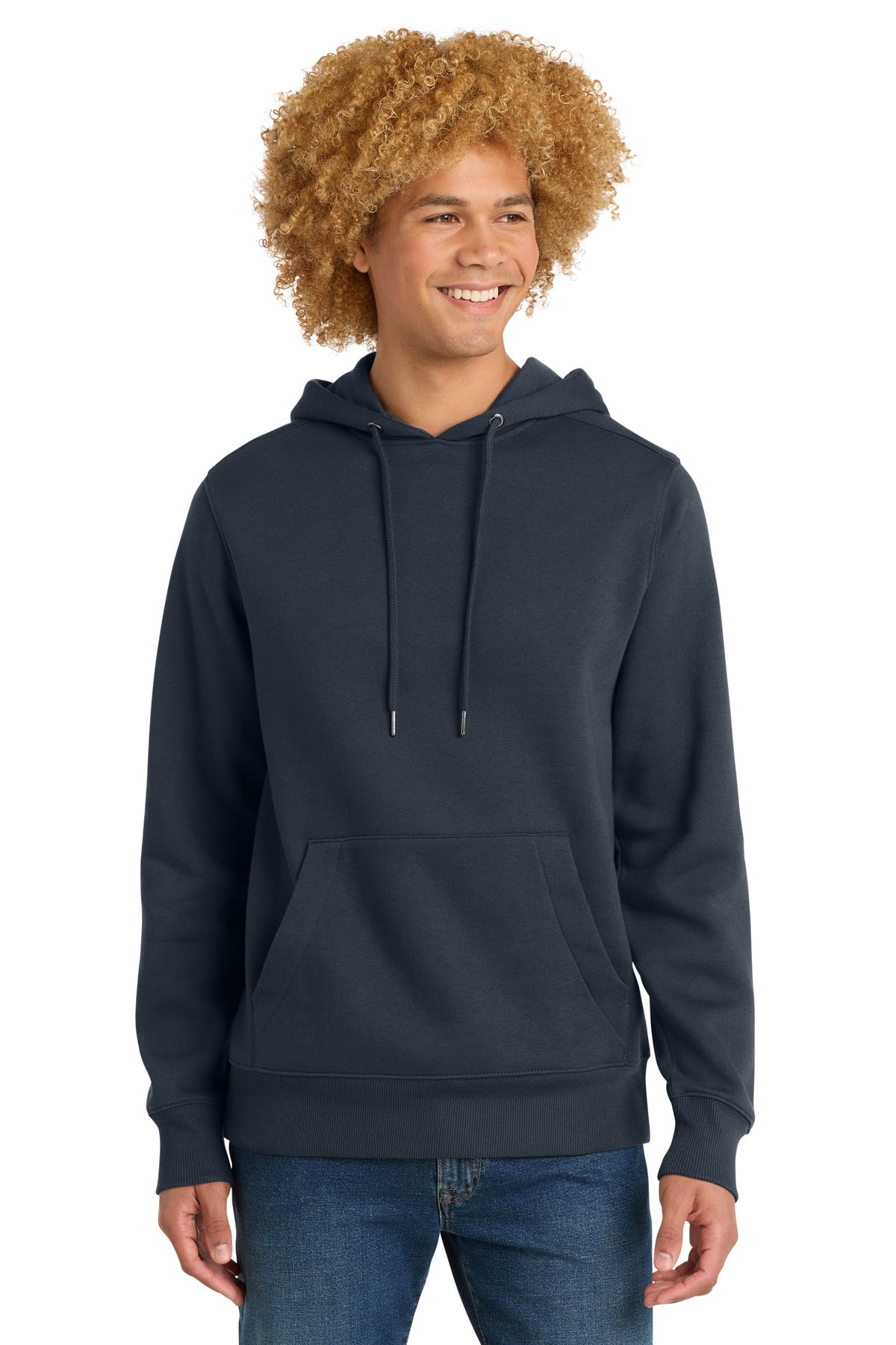Custom New Navy Perfect Weight Fleece Hoodie DT1101, personalized by SanCanDo Swag in Argyle, TX