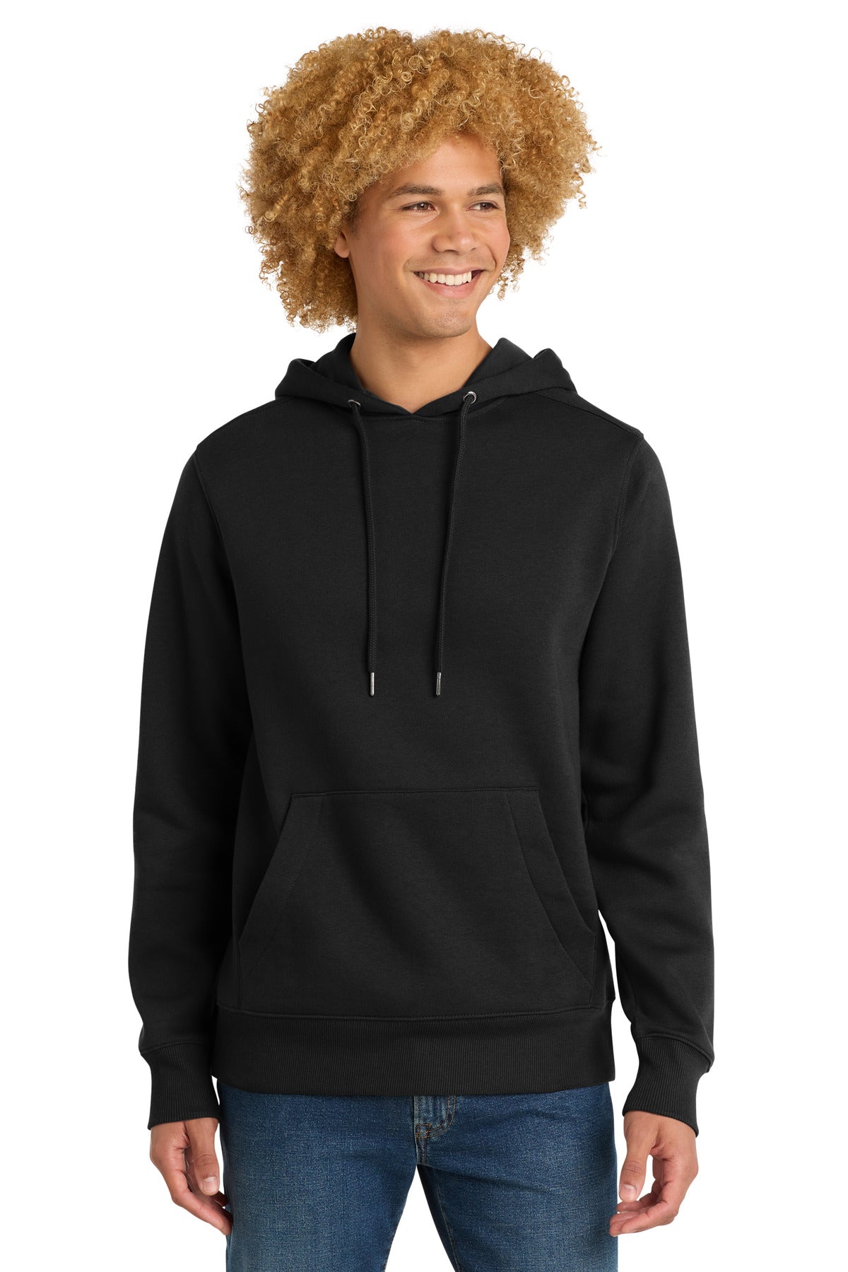 Custom Jet Black Perfect Weight Fleece Hoodie DT1101, personalized by SanCanDo Swag in Argyle, TX