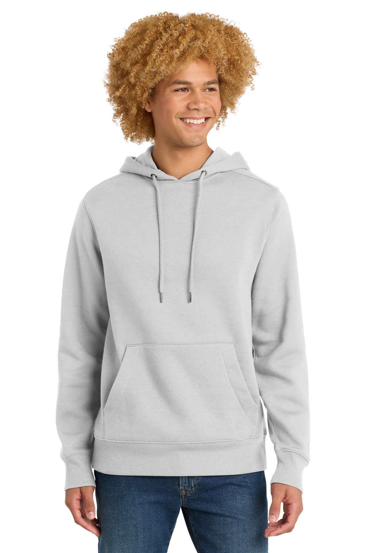 Custom Ash Perfect Weight Fleece Hoodie DT1101, personalized by SanCanDo Swag in Argyle, TX