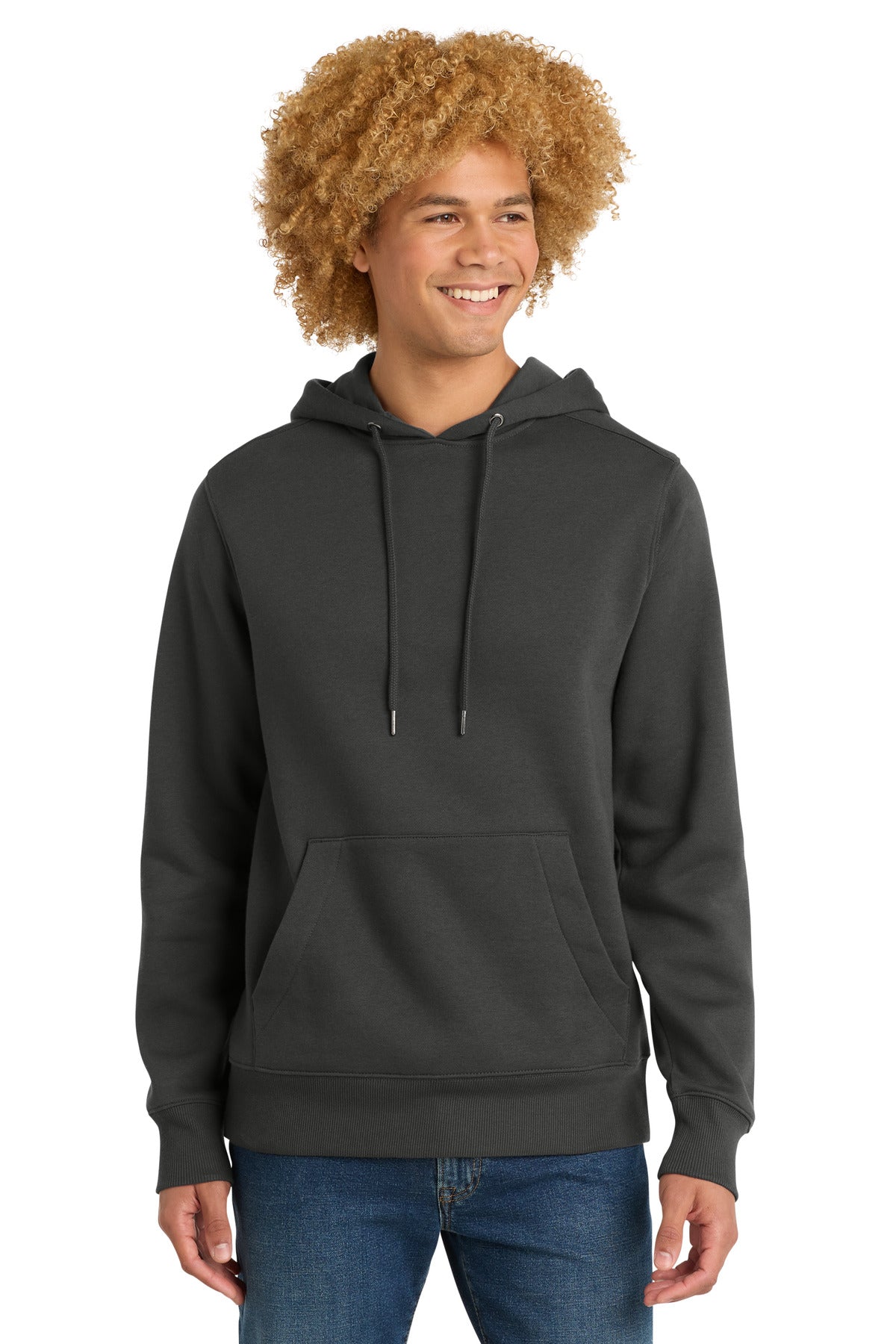 Custom Charcoal Perfect Weight Fleece Hoodie DT1101, personalized by SanCanDo Swag in Argyle, TX