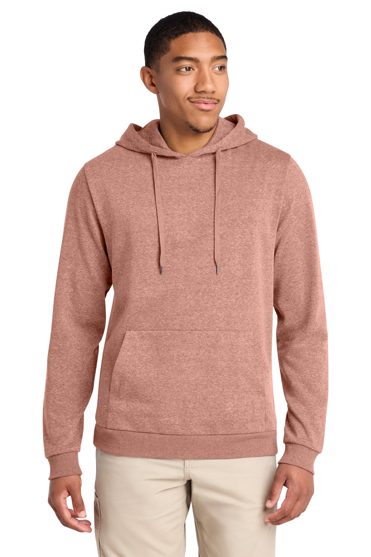 Custom Blush Frost Perfect Tri Fleece Pullover Hoodie DT1300, personalized by SanCanDo Swag in Argyle, TX
