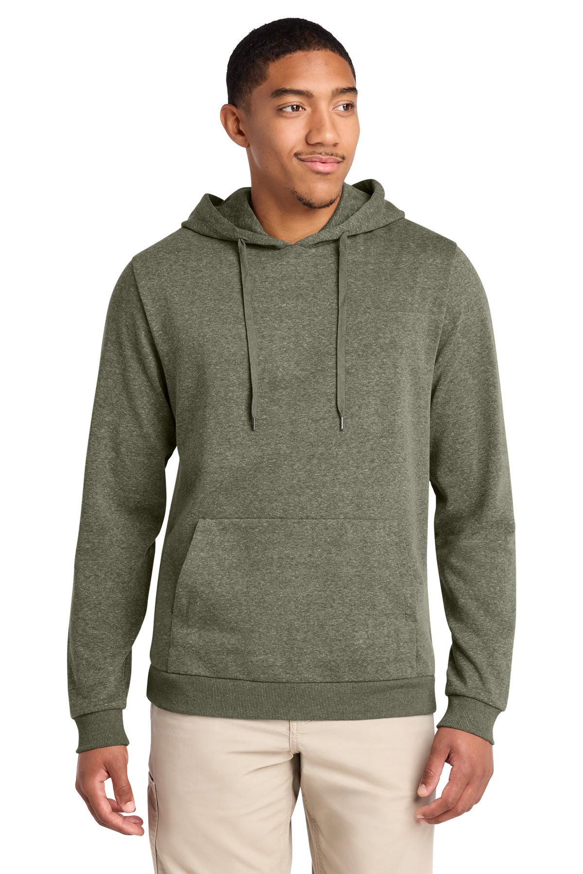 Custom Military Green Frost Perfect Tri Fleece Pullover Hoodie DT1300, personalized by SanCanDo Swag in Argyle, TX