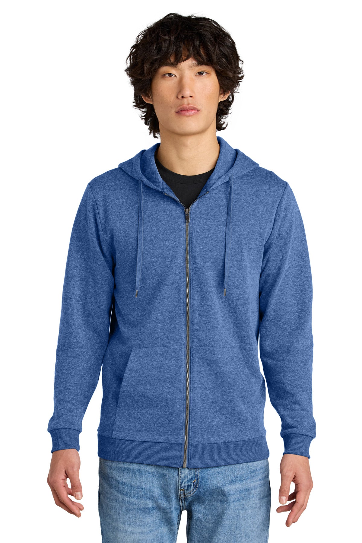 Custom Royal Frost Perfect Tri Fleece Full-Zip Hoodie DT1302, personalized by SanCanDo Swag in Argyle, TX
