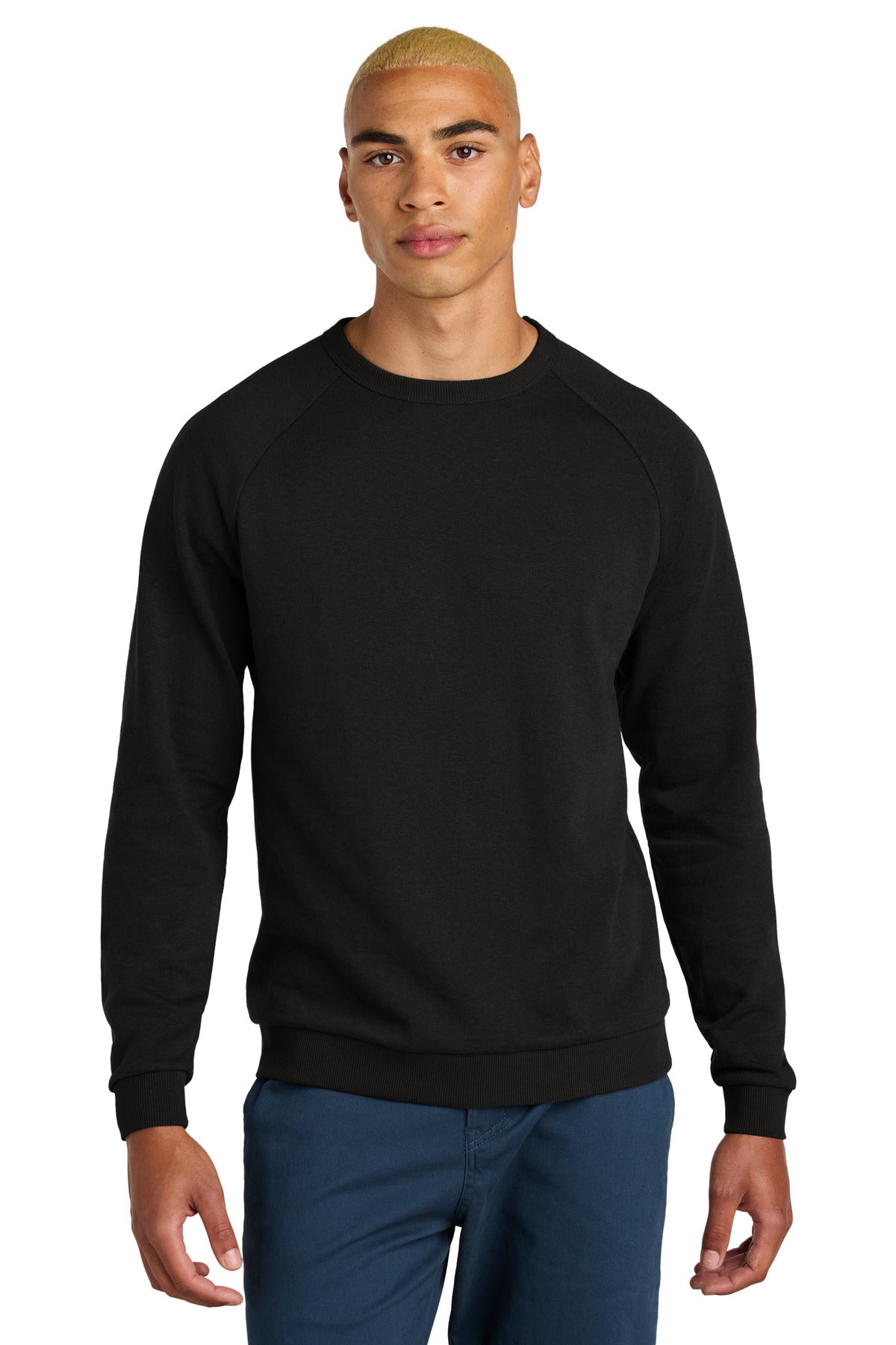 Custom Black Perfect Tri Fleece Crewneck DT1304, personalized by SanCanDo Swag in Argyle, TX