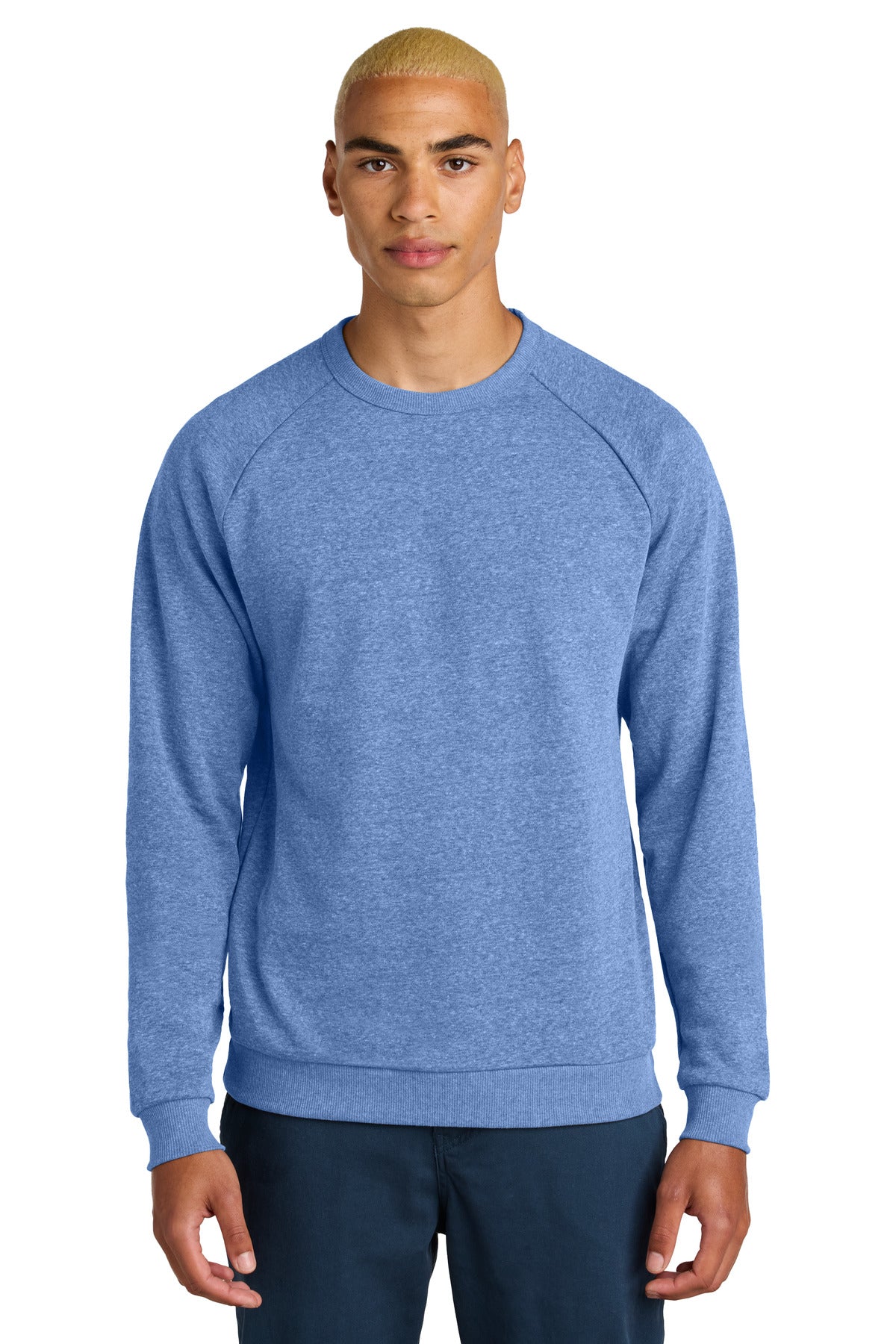 Custom Royal Frost Perfect Tri Fleece Crewneck DT1304, personalized by SanCanDo Swag in Argyle, TX